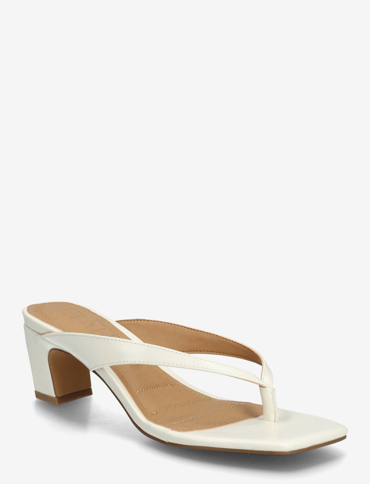 Bianco - BIASPICE Toe Post Faux Leather - sandaletter - off white - 0
