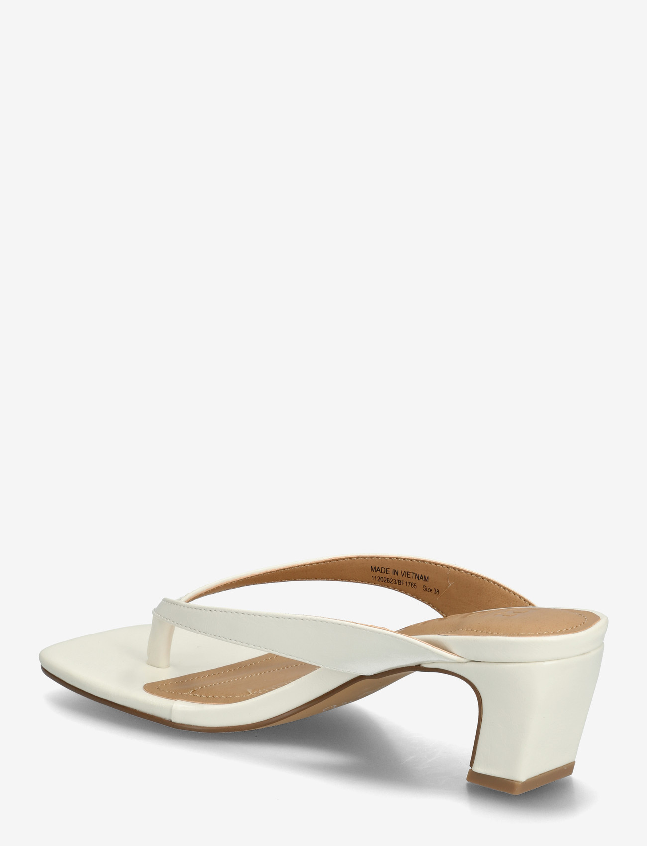 Bianco - BIASPICE Toe Post Faux Leather - sandaletter - off white - 2
