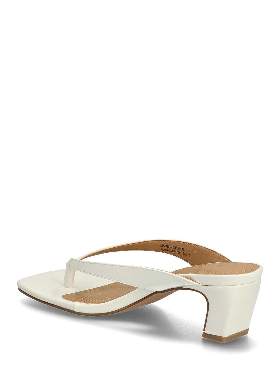 Bianco - BIASPICE Toe Post Faux Leather - sandaletten - off white - 2