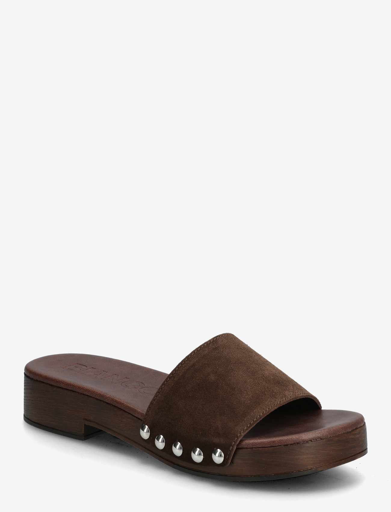 Bianco - BIAAUDREY Slide Clog Suede - flade mules - brown - 0