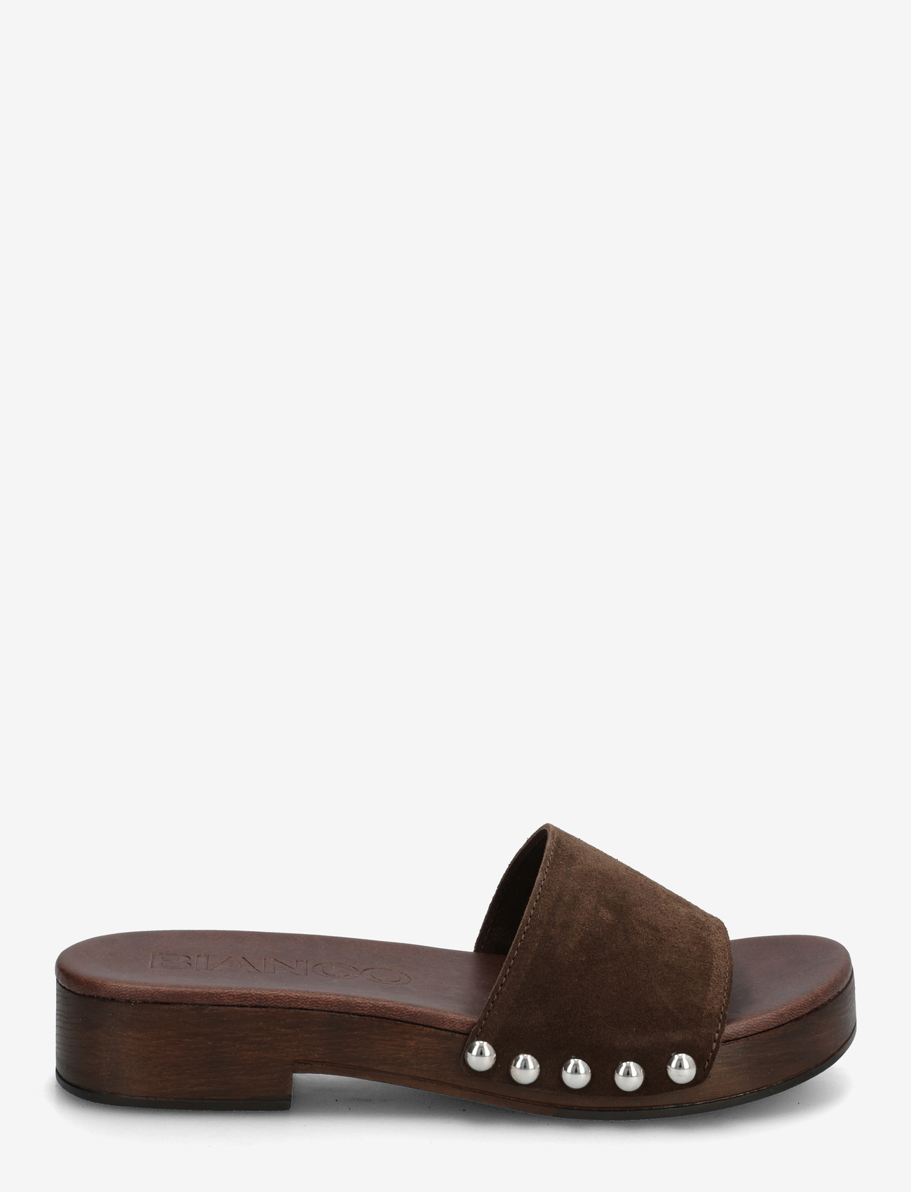 Bianco - BIAAUDREY Slide Clog Suede - flade mules - brown - 1