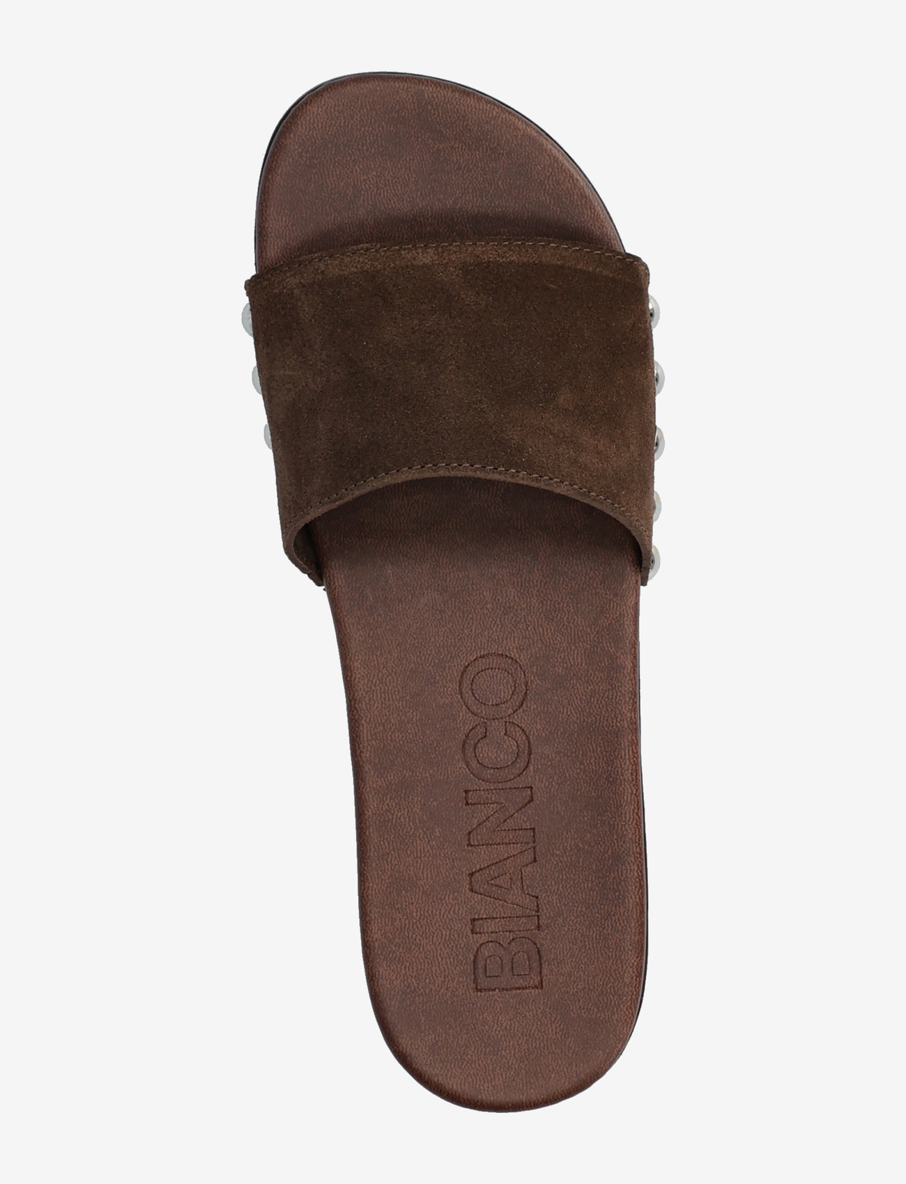 Bianco - BIAAUDREY Slide Clog Suede - flade mules - brown - 3