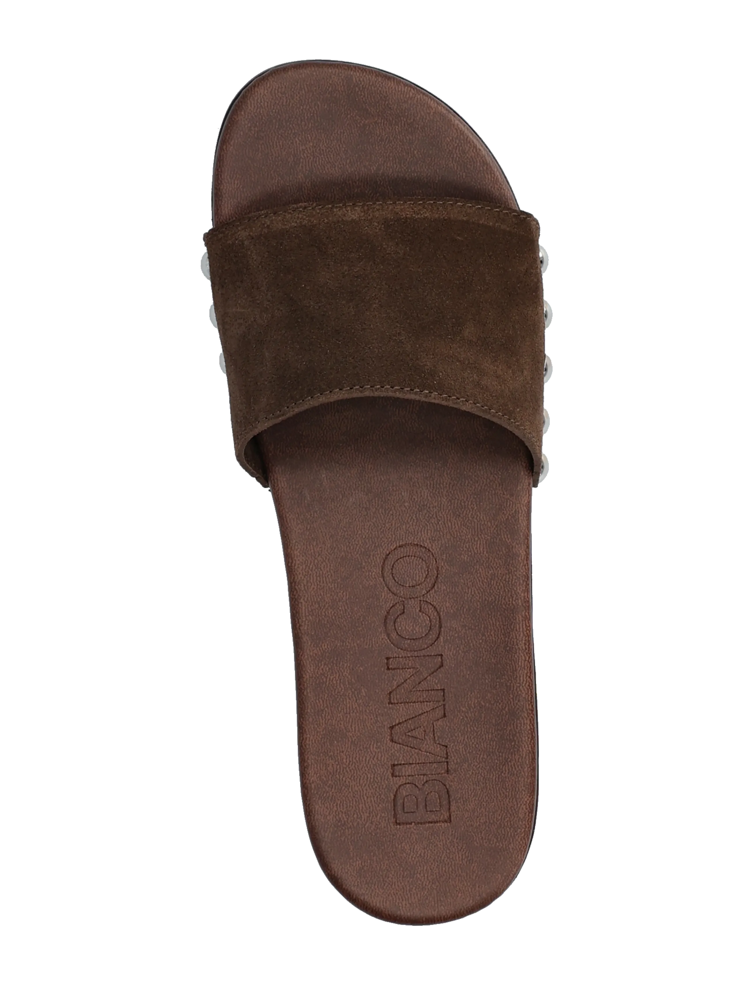 Bianco - BIAAUDREY Slide Clog Suede - flat mules - brown - 3
