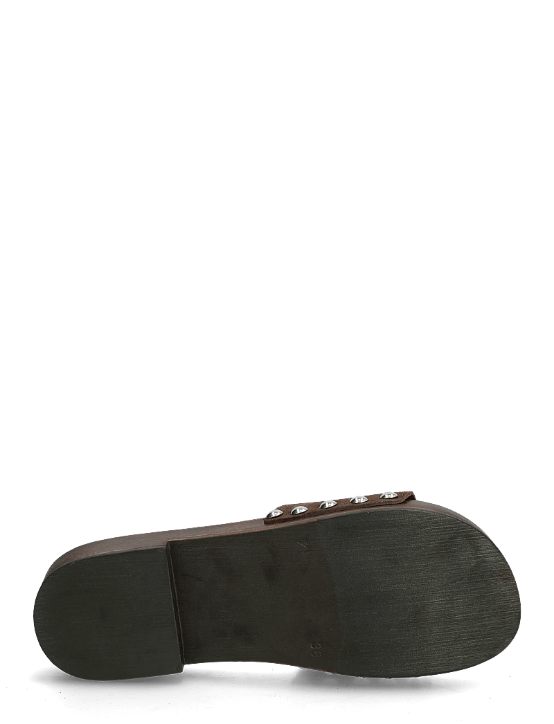 Bianco - BIAAUDREY Slide Clog Suede - flache pantoletten - brown - 4