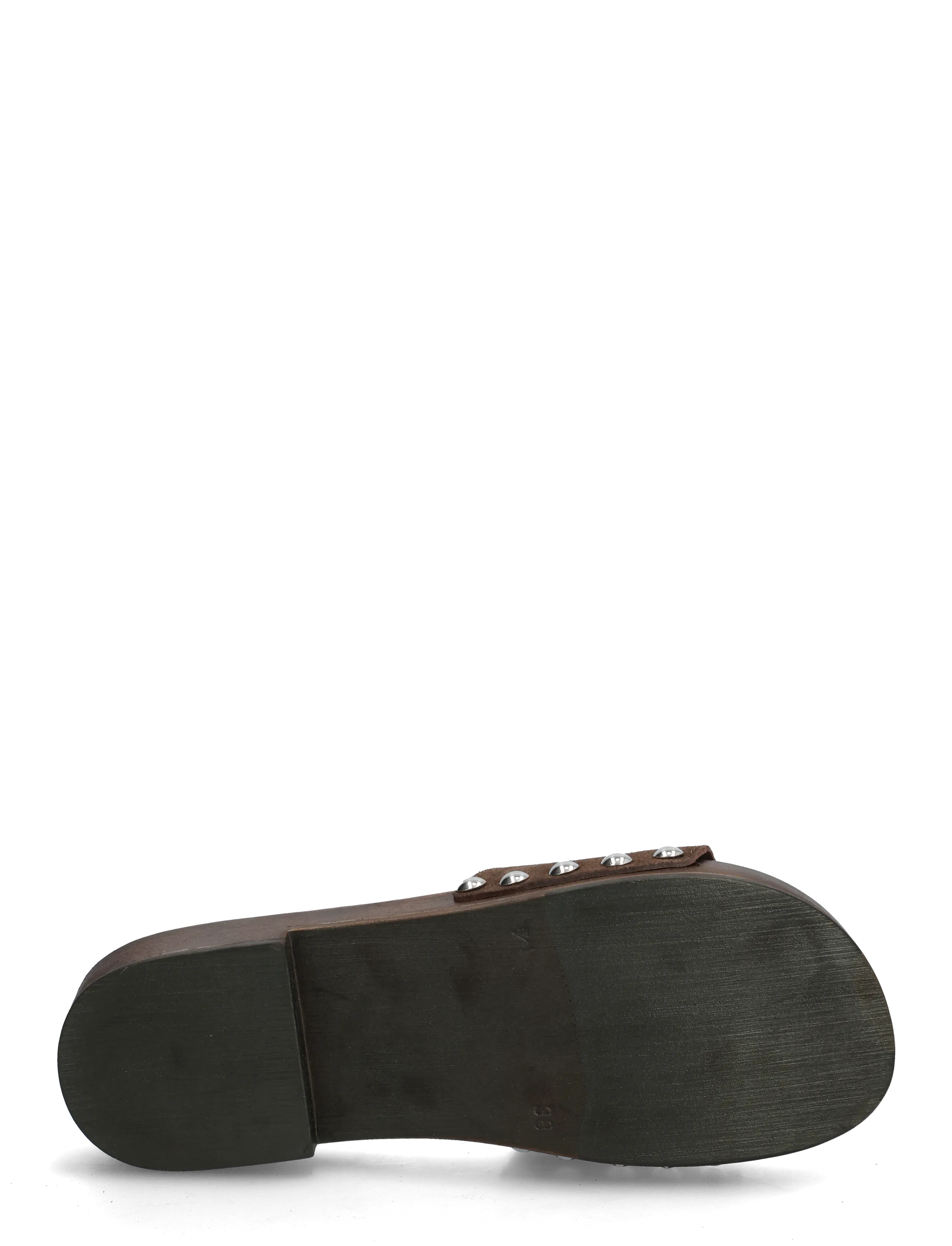 Bianco - BIAAUDREY Slide Clog Suede - flat mules - brown - 4