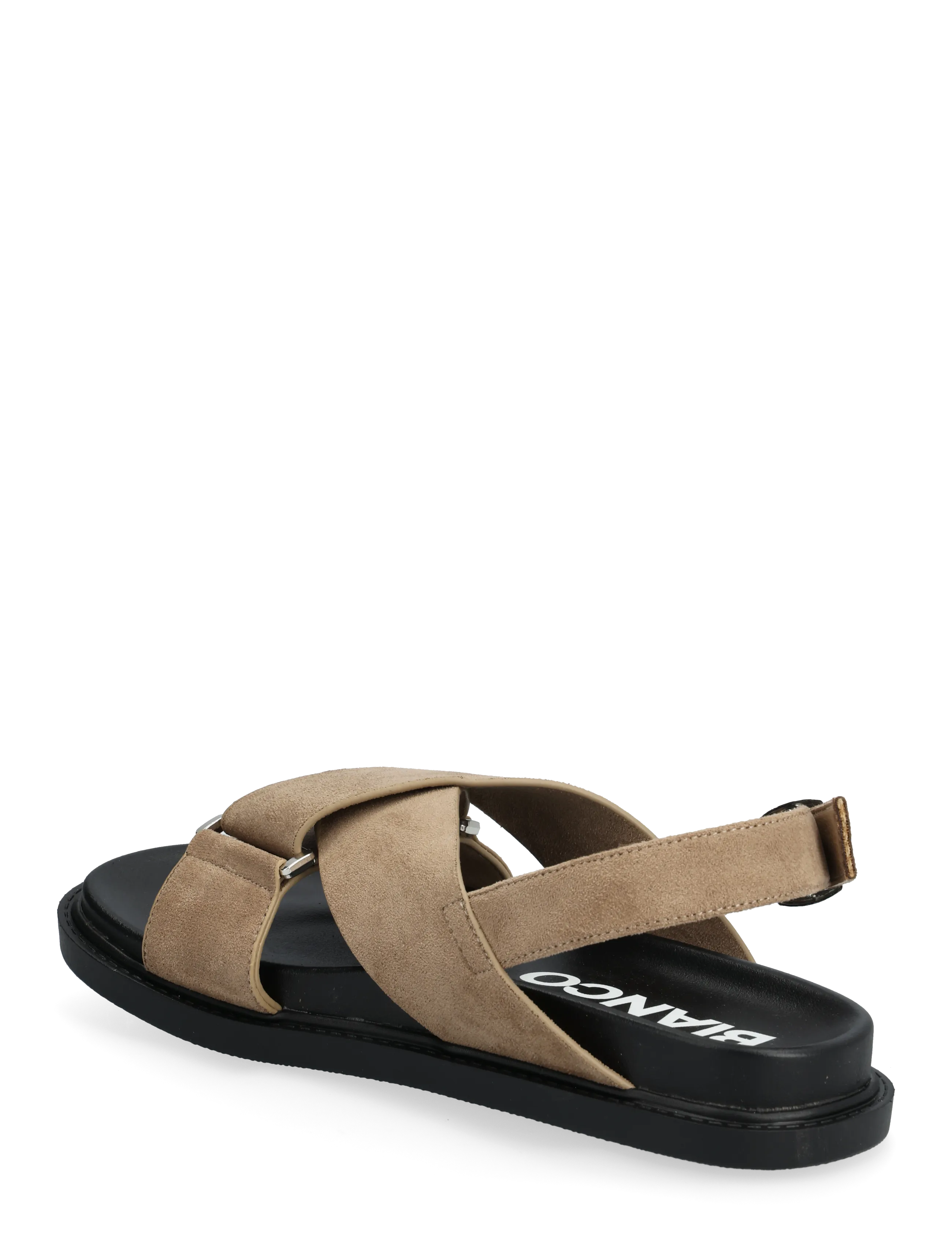 Bianco - BIAOSLO Cross Sandal Faux Suede - sandales plates - sand - 2
