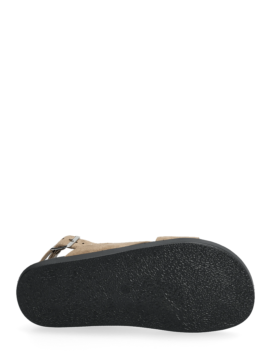 Bianco - BIAOSLO Cross Sandal Faux Suede - platta sandaler - sand - 4