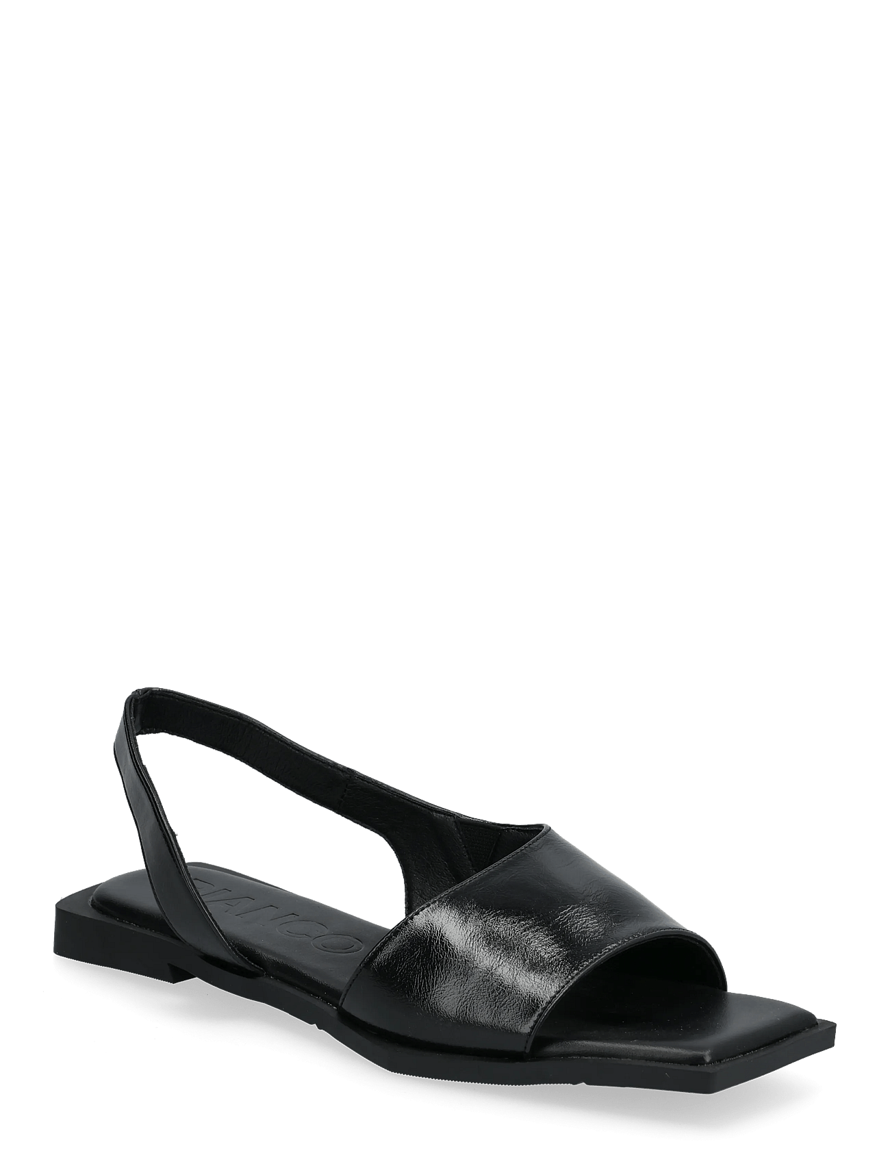 BIAYVE Square Slingback Sandal Faux Leather - SHINY