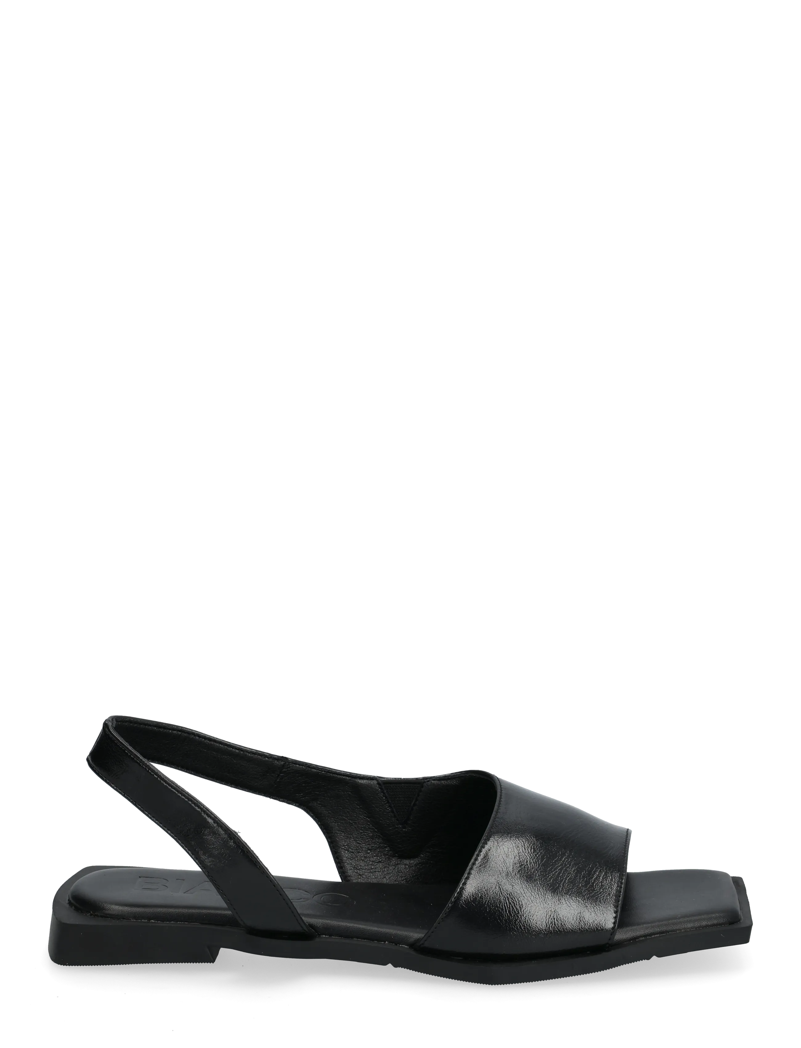 Bianco - BIAYVE Square Slingback Sandal Faux Leather - shiny black - 1