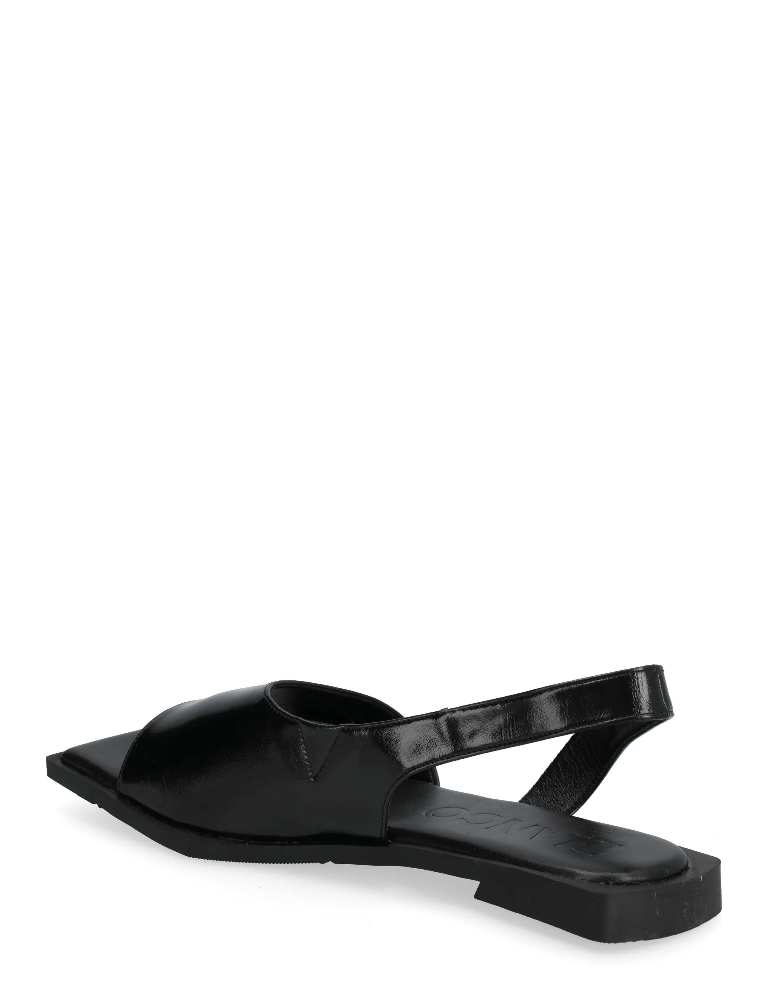 Bianco - BIAYVE Square Slingback Sandal Faux Leather - shiny black - 2