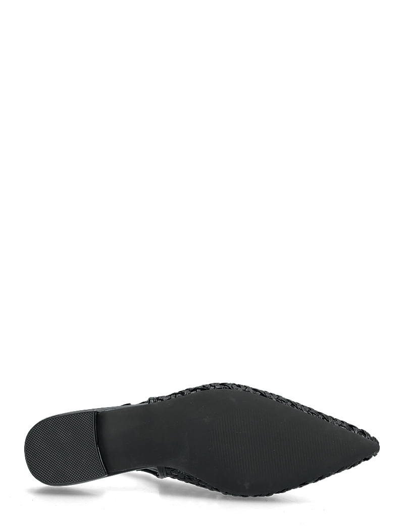 Bianco - BIABARI Slingback Weaved Faux Leather - flache slingbacks - black - 4