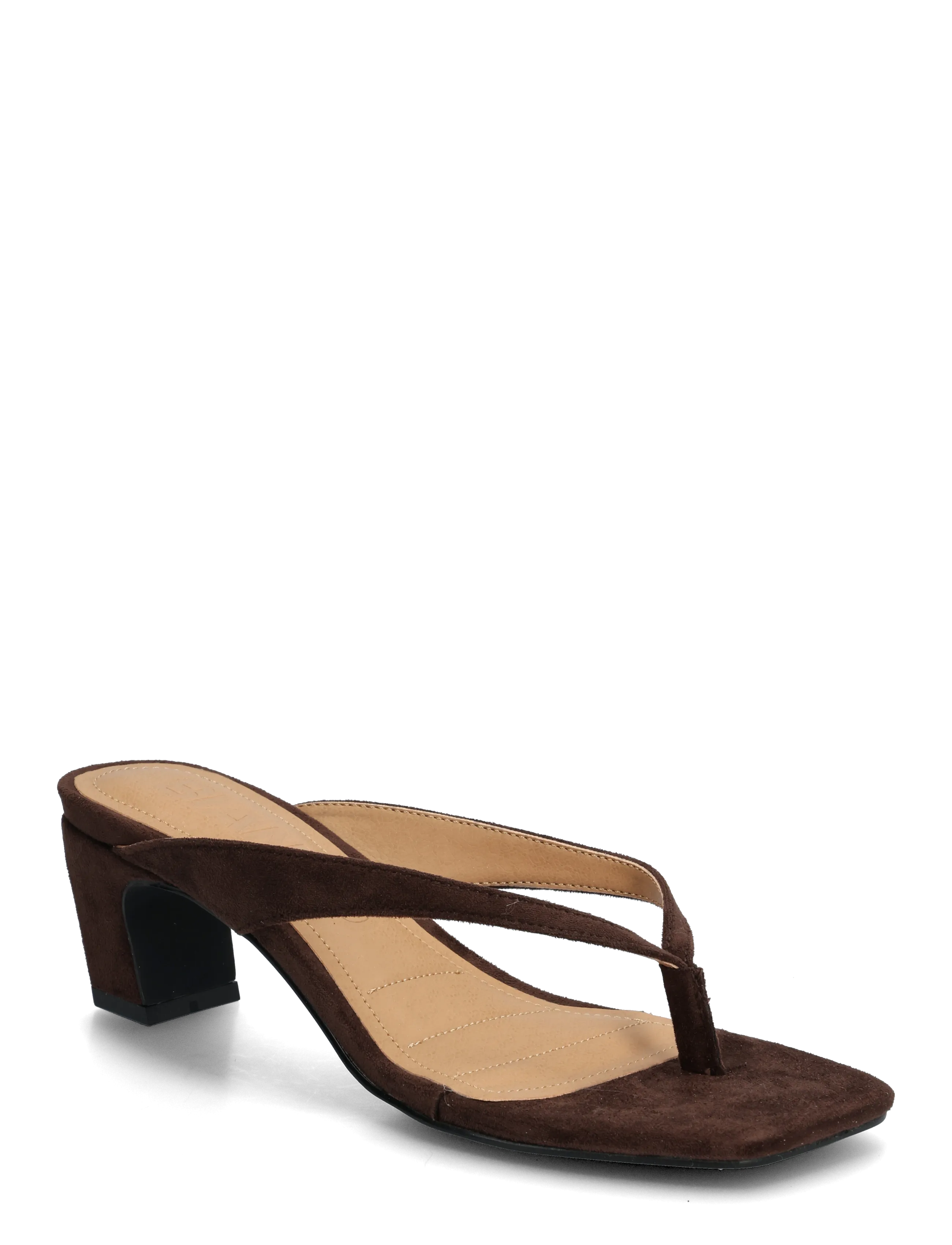 BIANCO Biaspice Toe Post Faux Wildleder Braun - 39 - Damen