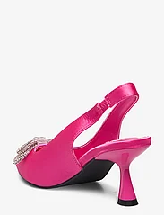 Bianco - BIAPRETTY Crystal Bow Sling Back Satin - ballīšu apģērbs par outlet cenām - hot pink - 2