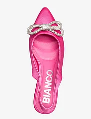 Bianco - BIAPRETTY Crystal Bow Sling Back Satin - slingbacks med hæle - hot pink - 4