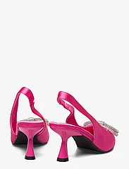 Bianco - BIAPRETTY Crystal Bow Sling Back Satin - juhlamuotia outlet-hintaan - hot pink - 4