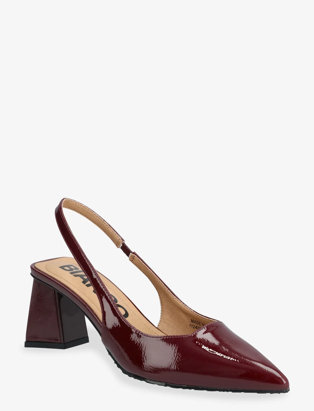 Bianco - BIAMARALYN Slingback Patent - konfirmationstøj - burgundy - 0