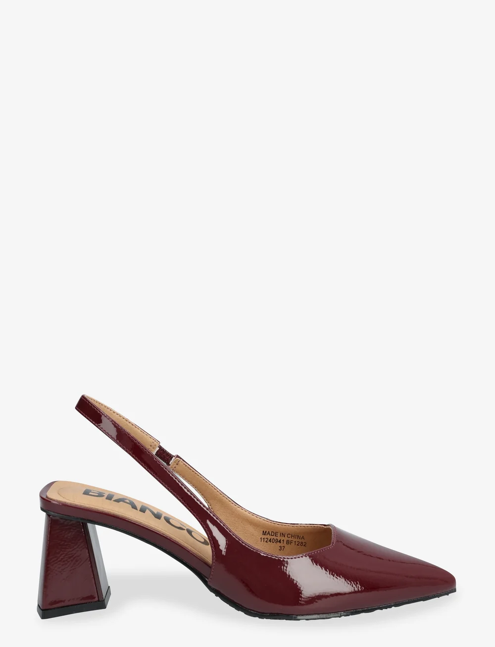 Bianco - BIAMARALYN Slingback Patent - konfirmationstøj - burgundy - 1