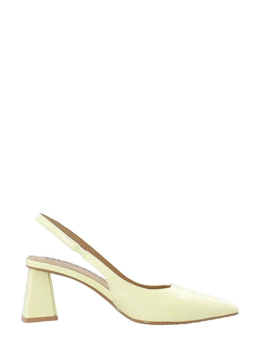 Bianco - BIAMARALYN Slingback Patent - konfirmationstøj - butter yellow - 0