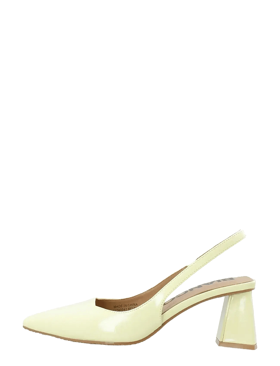 Bianco - BIAMARALYN Slingback Patent - konfirmationstøj - butter yellow - 1
