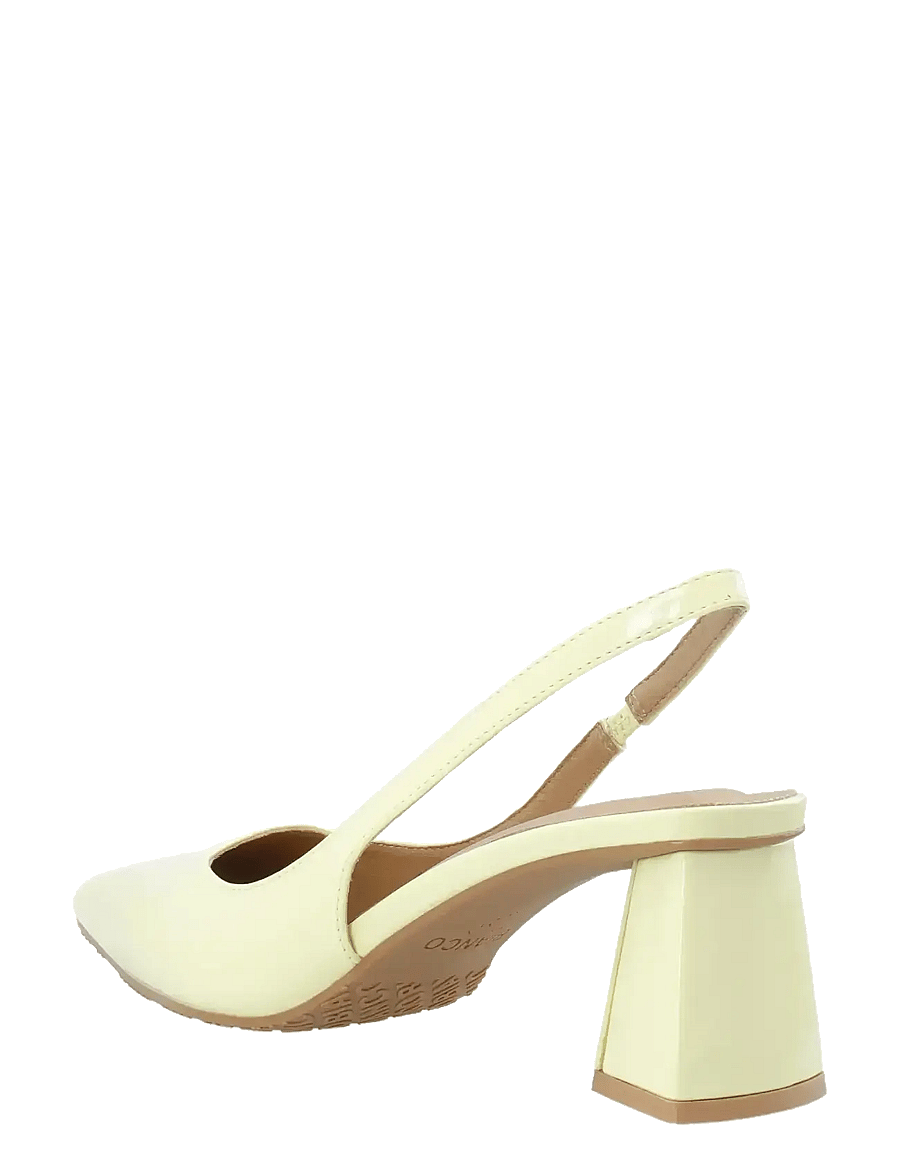Bianco - BIAMARALYN Slingback Patent - konfirmationstøj - butter yellow - 2