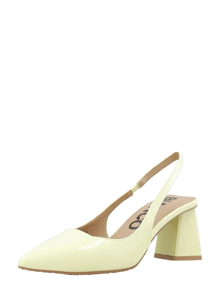 Bianco - BIAMARALYN Slingback Patent - konfirmationstøj - butter yellow - 3