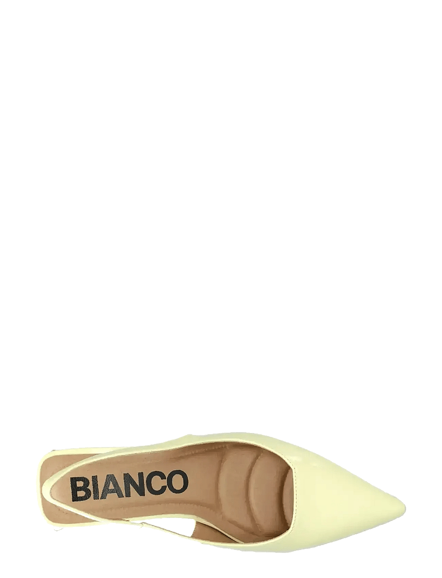 Bianco - BIAMARALYN Slingback Patent - konfirmationstøj - butter yellow - 4