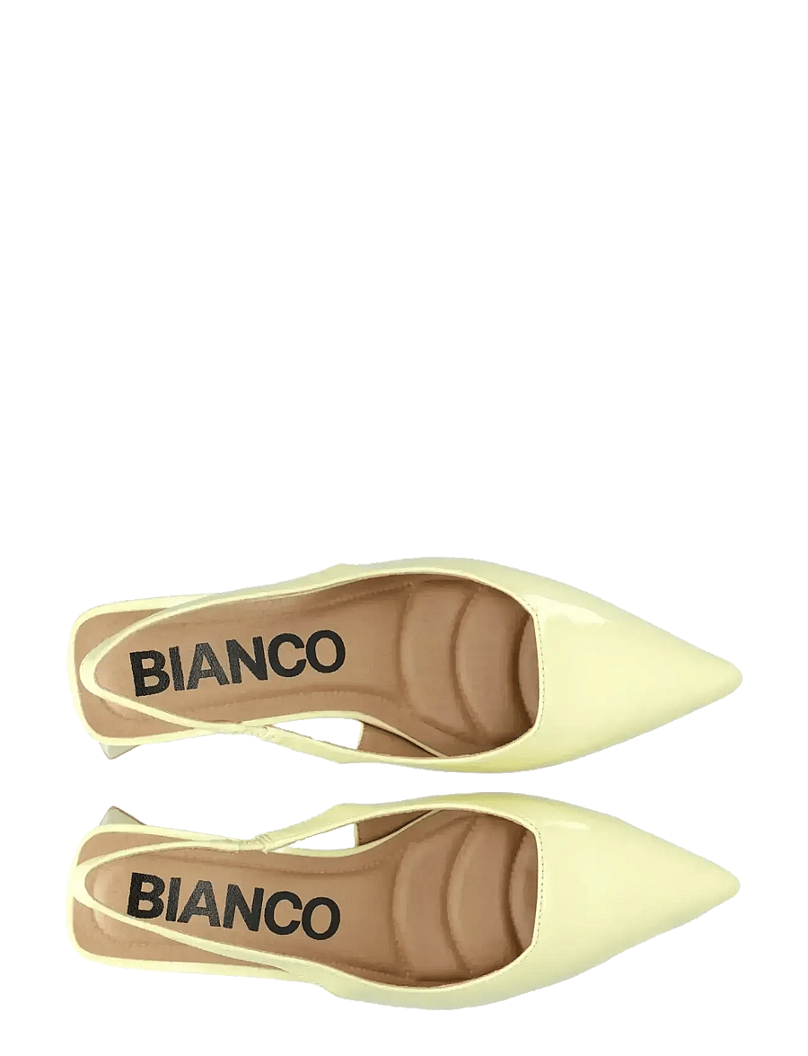 Bianco - BIAMARALYN Slingback Patent - konfirmationstøj - butter yellow - 5