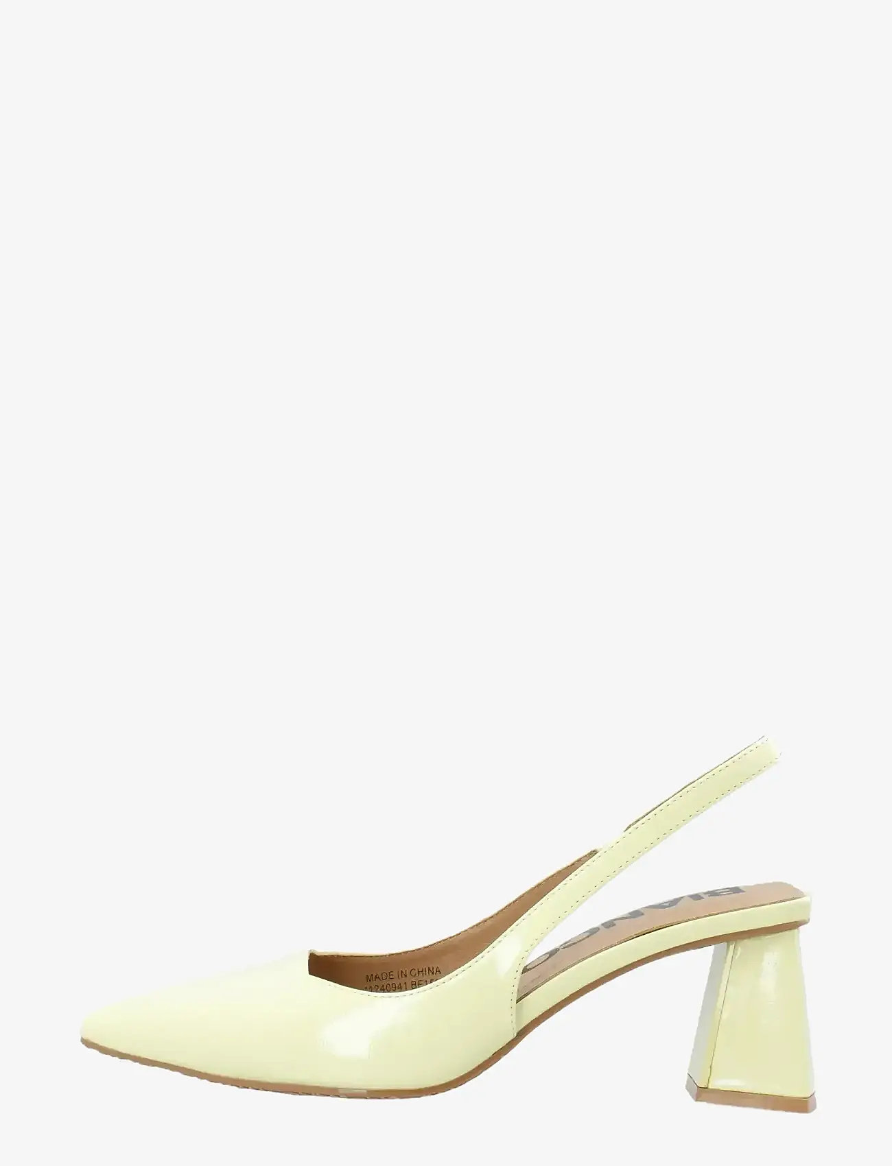 Bianco - BIAMARALYN Slingback Patent - heeled slingbacks - butter yellow - 1