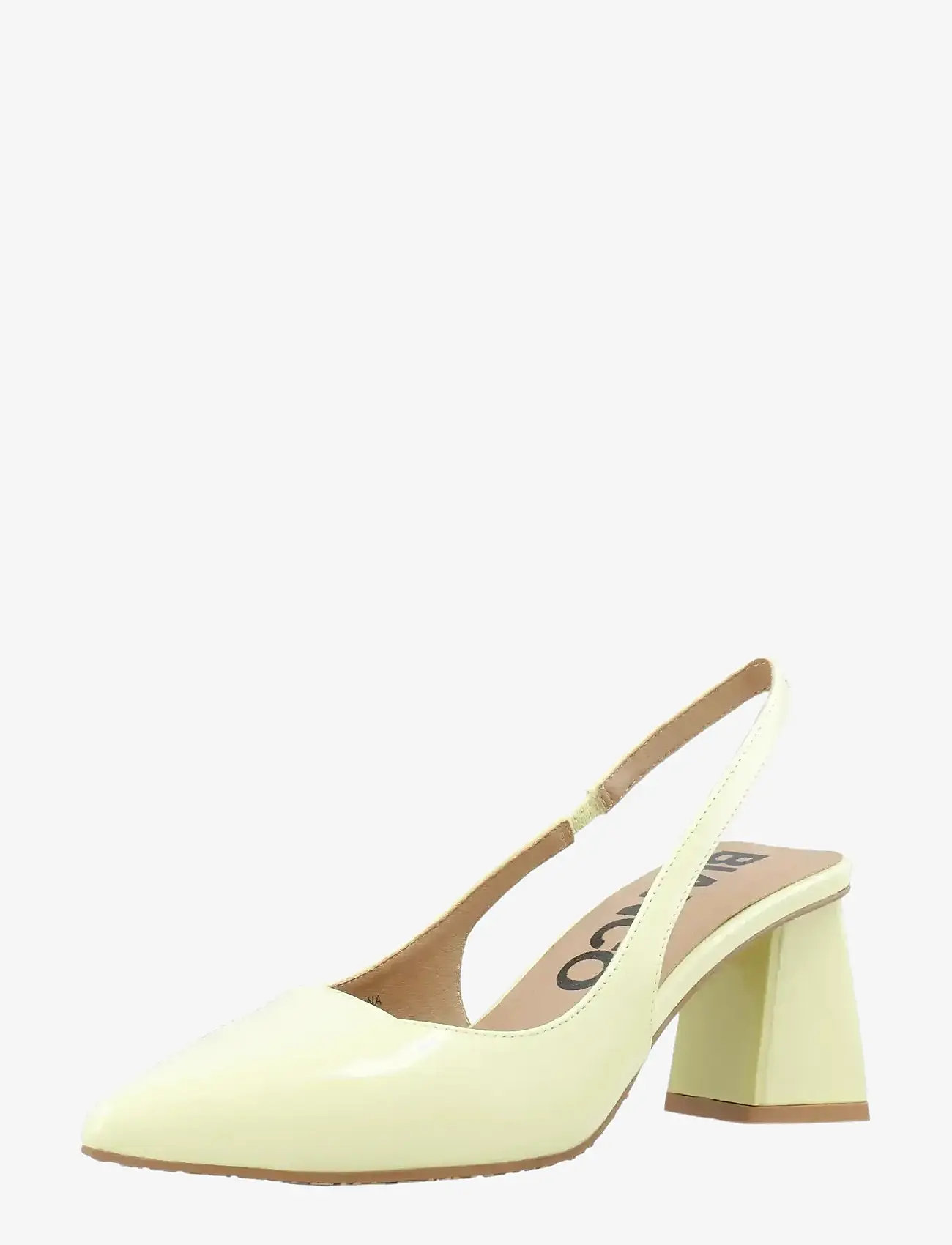 Bianco - BIAMARALYN Slingback Patent - heeled slingbacks - butter yellow - 3