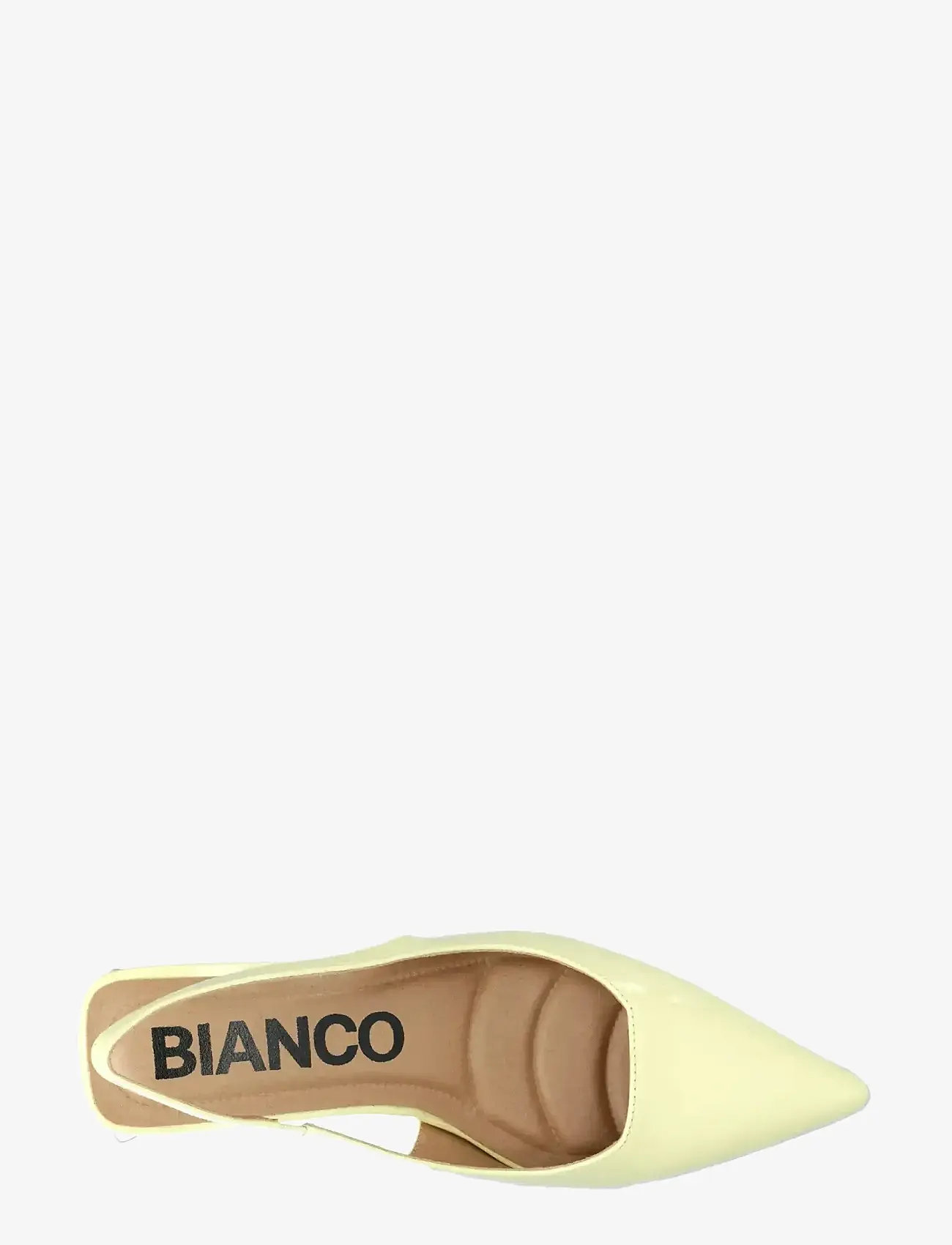 Bianco - BIAMARALYN Slingback Patent - heeled slingbacks - butter yellow - 4