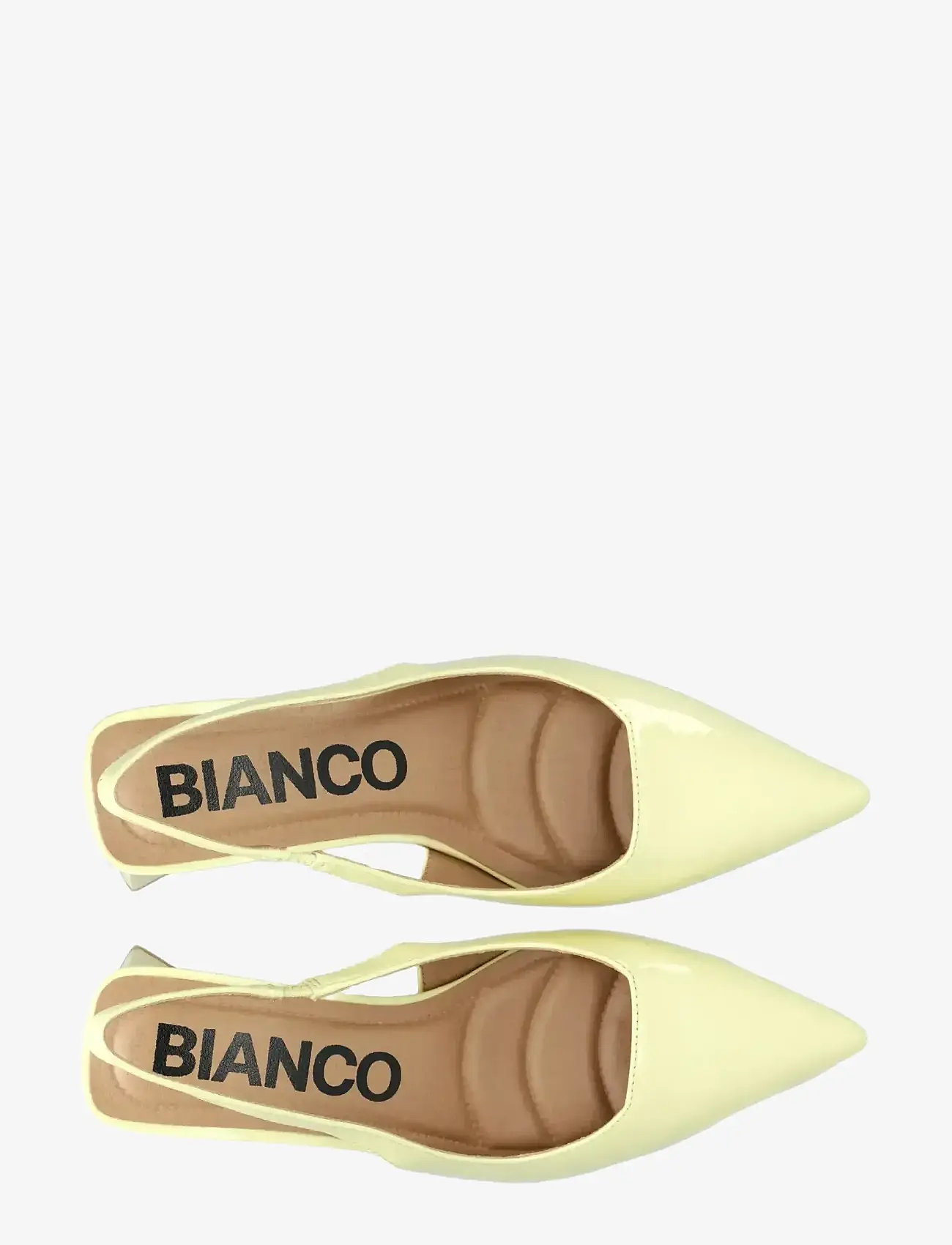 Bianco - BIAMARALYN Slingback Patent - heeled slingbacks - butter yellow - 5