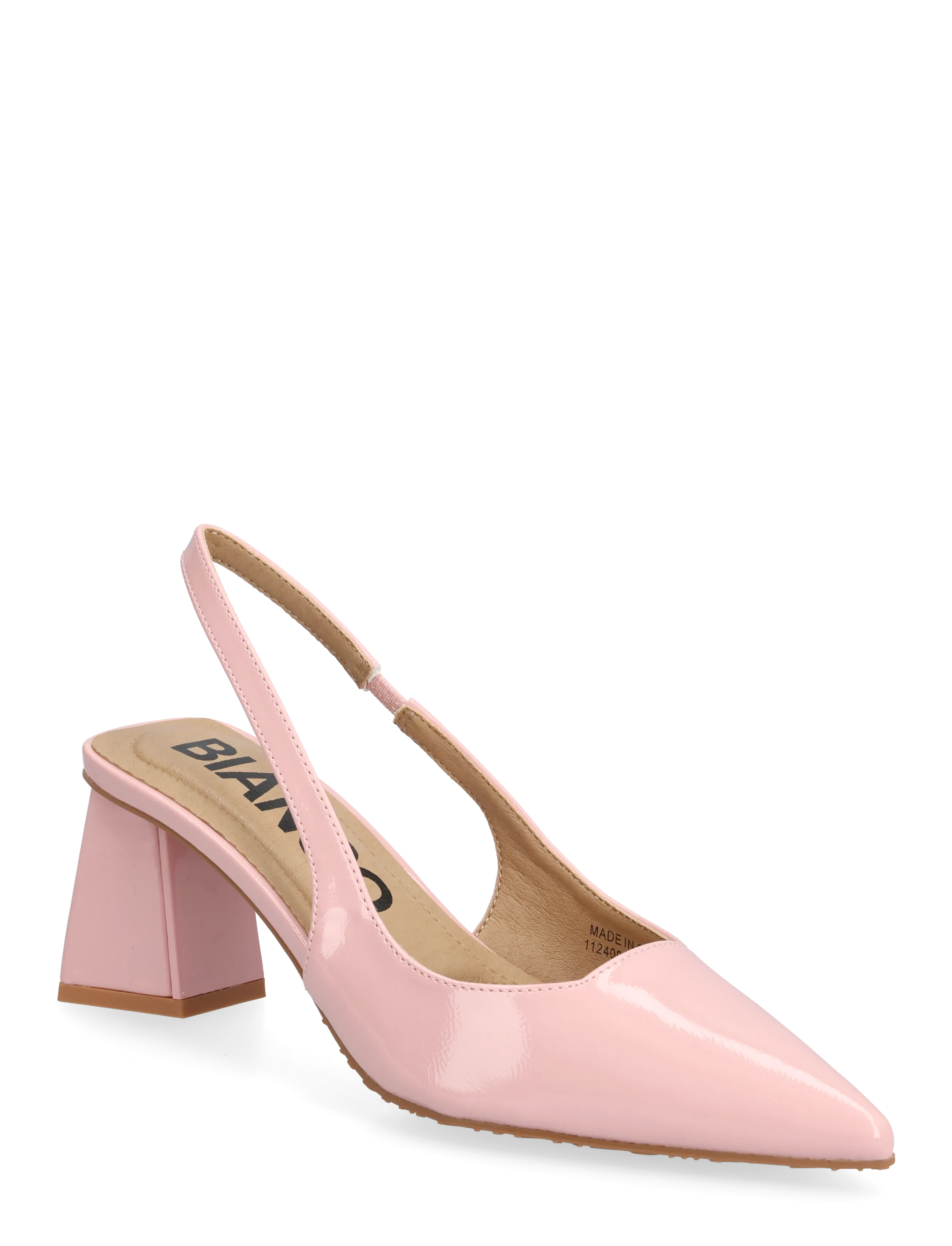Bianco BIAMARALYN Slingback Patent - Bianco - DUSTY PINK / pink/rose