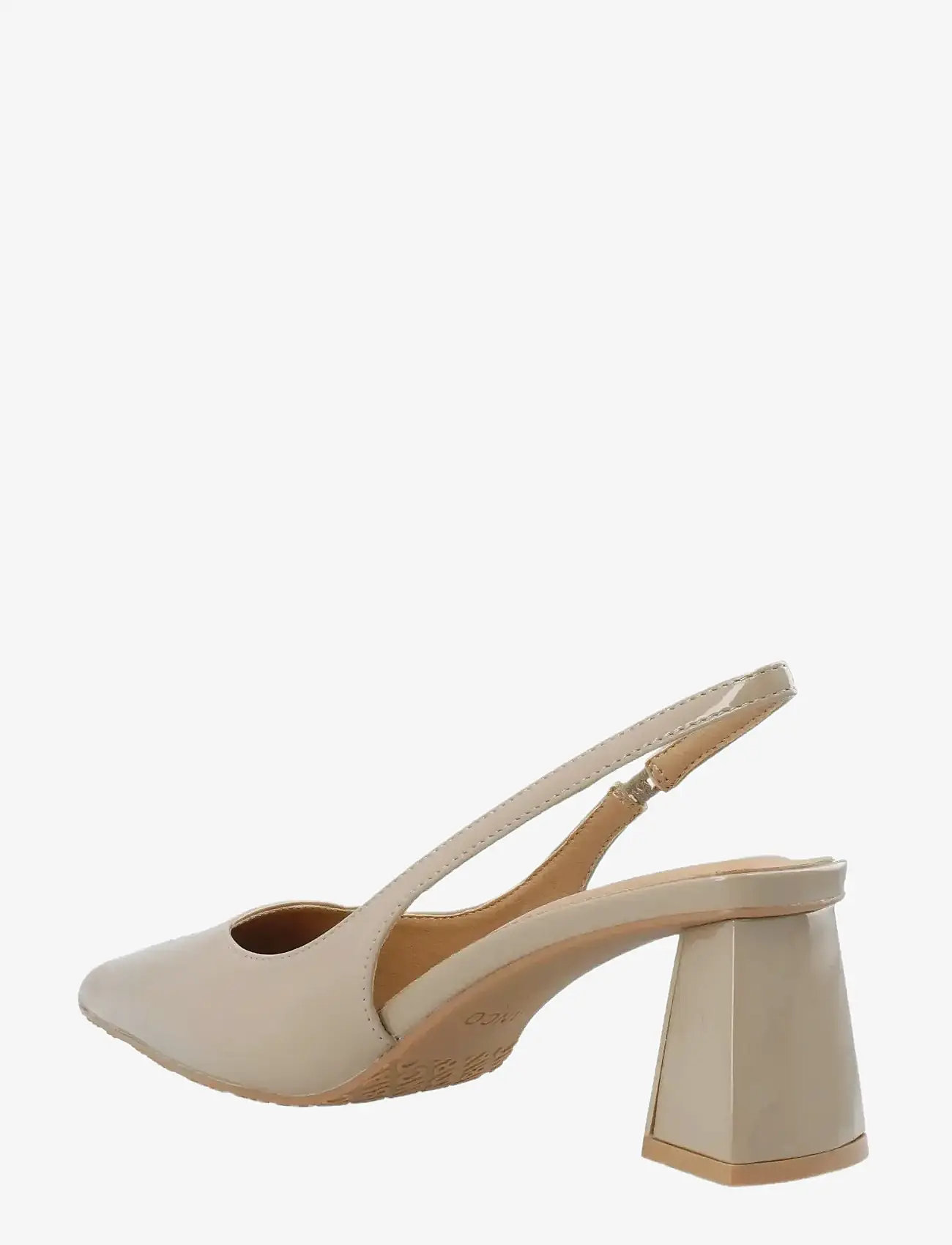 Bianco - BIAMARALYN Slingback Patent - aukštakulnės basutės atviru kulnu - nougat - 3