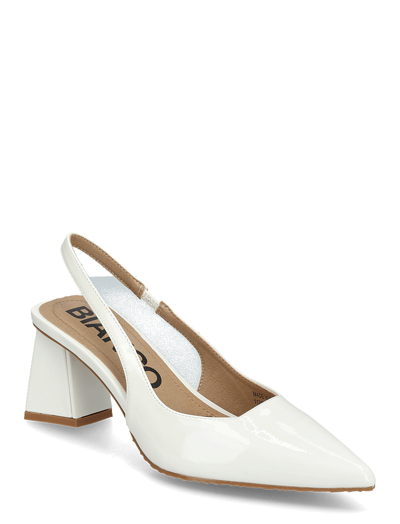 Bianco - BIAMARALYN Slingback Patent - konfirmation - off white - 1