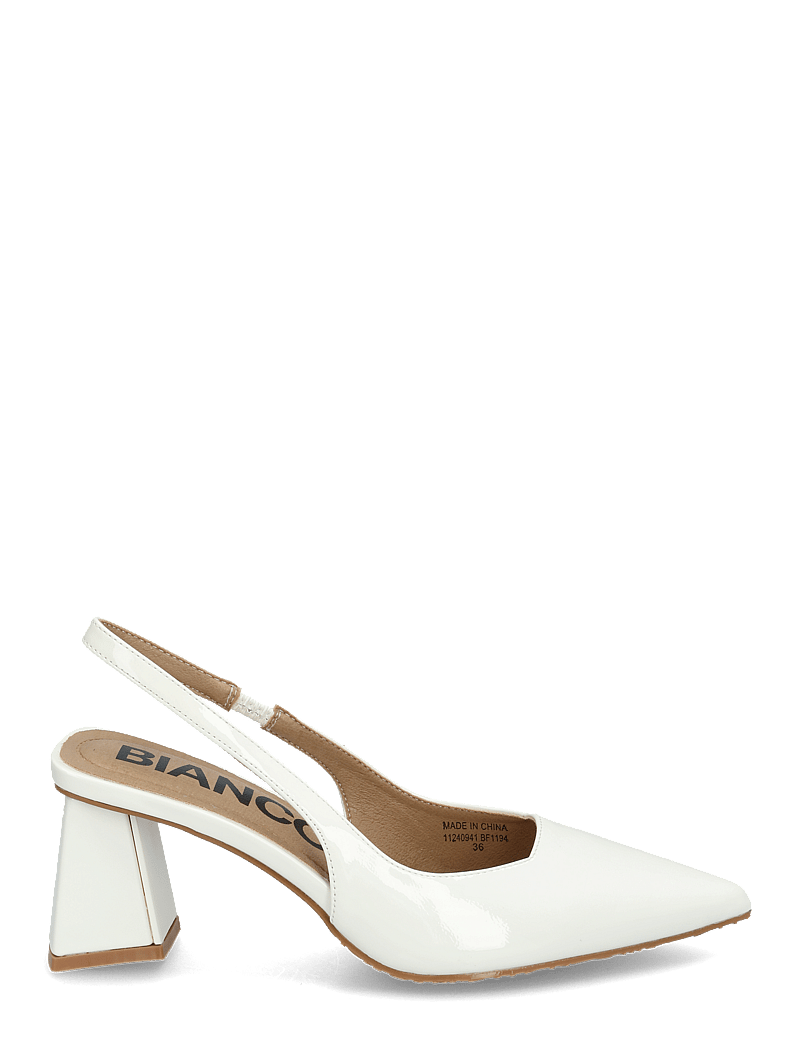 Bianco - BIAMARALYN Slingback Patent - konfirmation - off white - 2