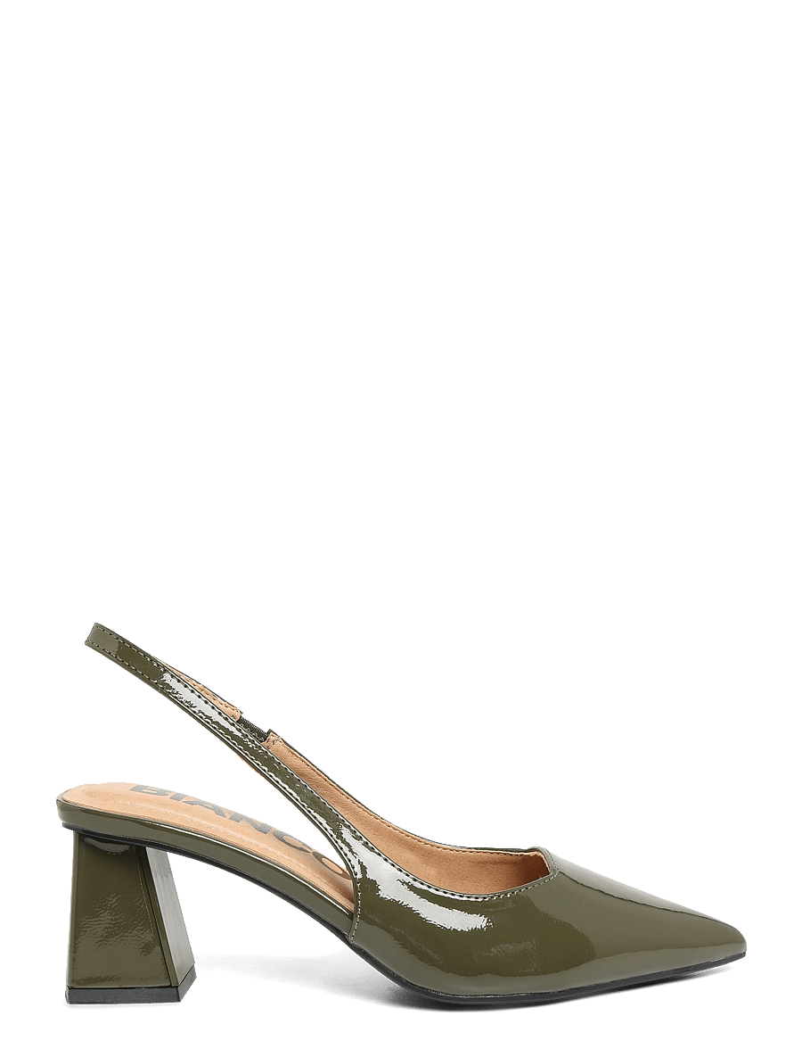 Bianco - BIAMARALYN Slingback Patent - konfirmation - olive - 2