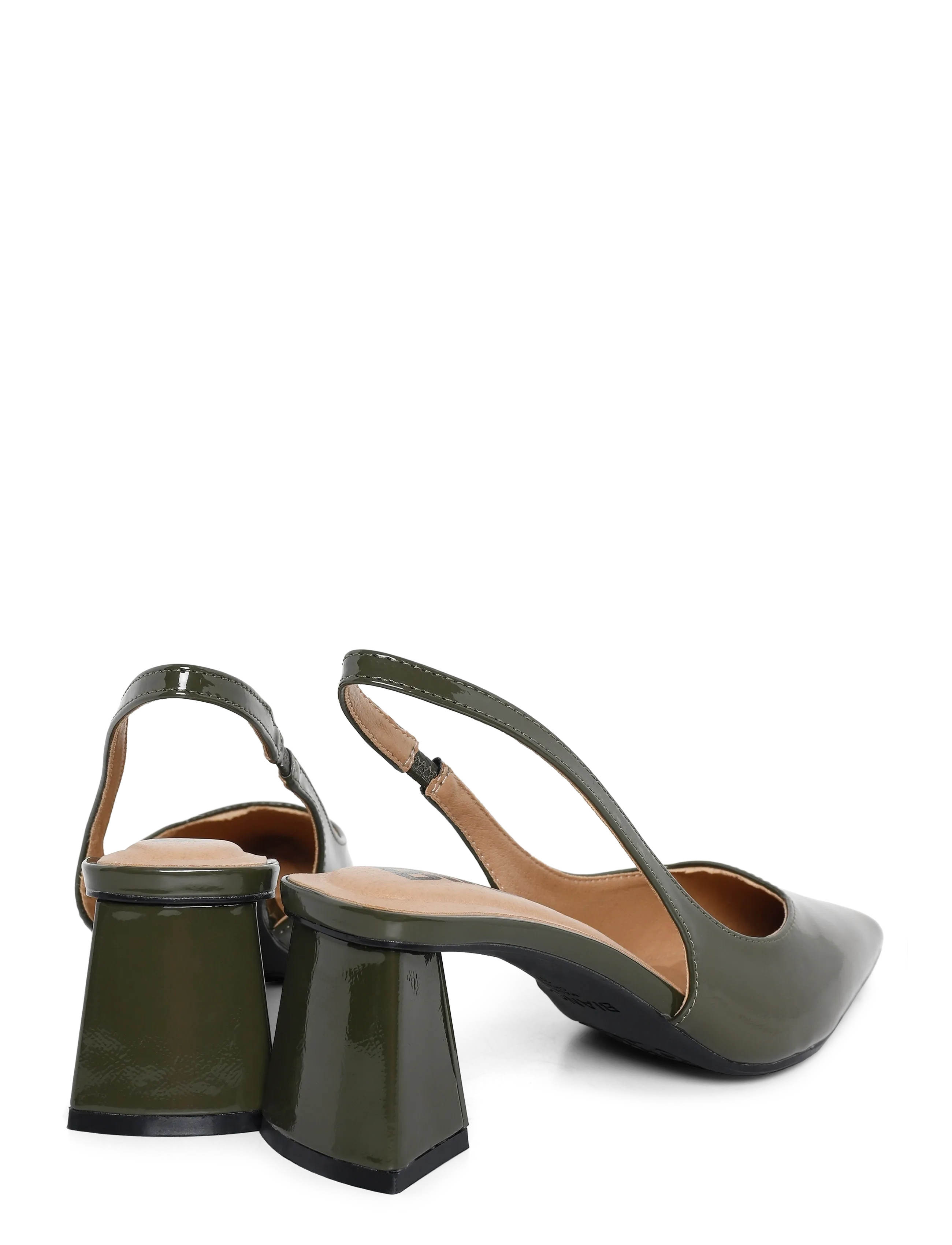 Bianco - BIAMARALYN Slingback Patent - konfirmation - olive - 4