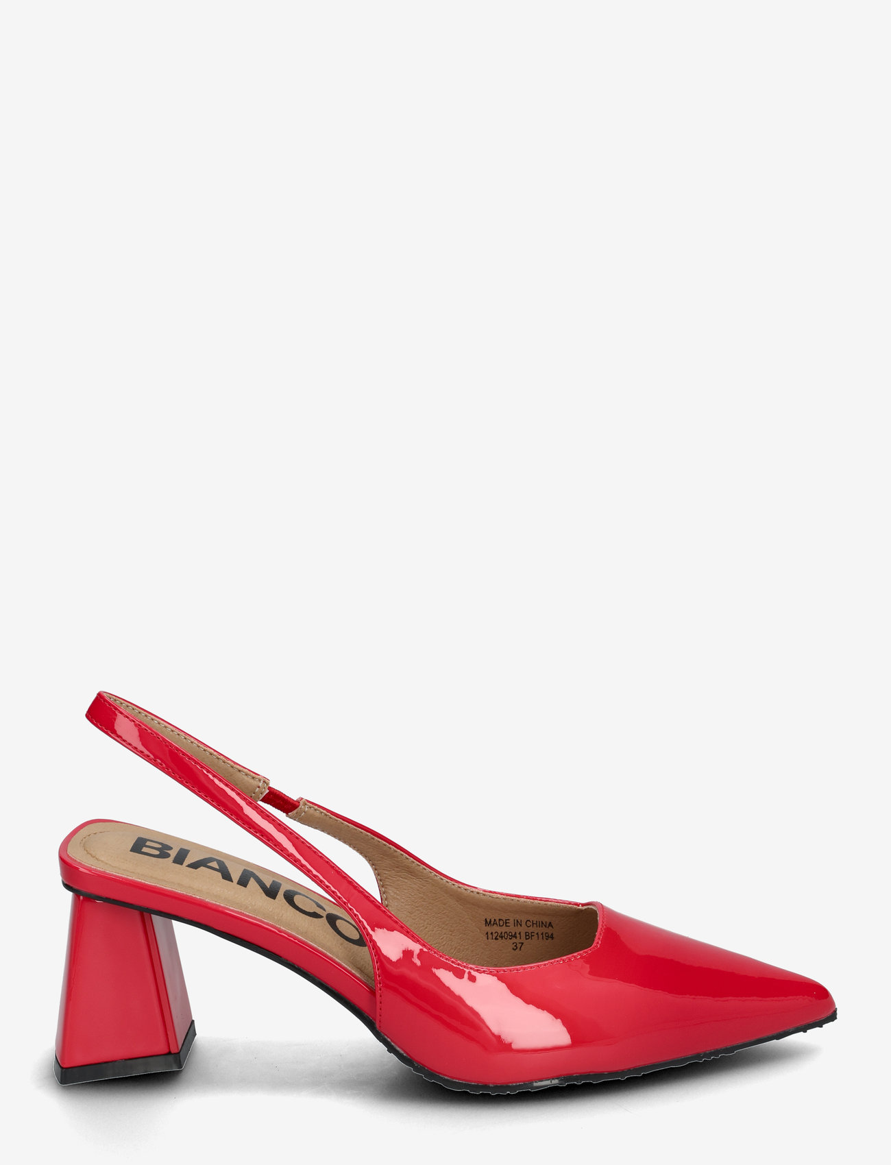 Bianco - BIAMARALYN Slingback Patent - konfirmationstøj - red - 2