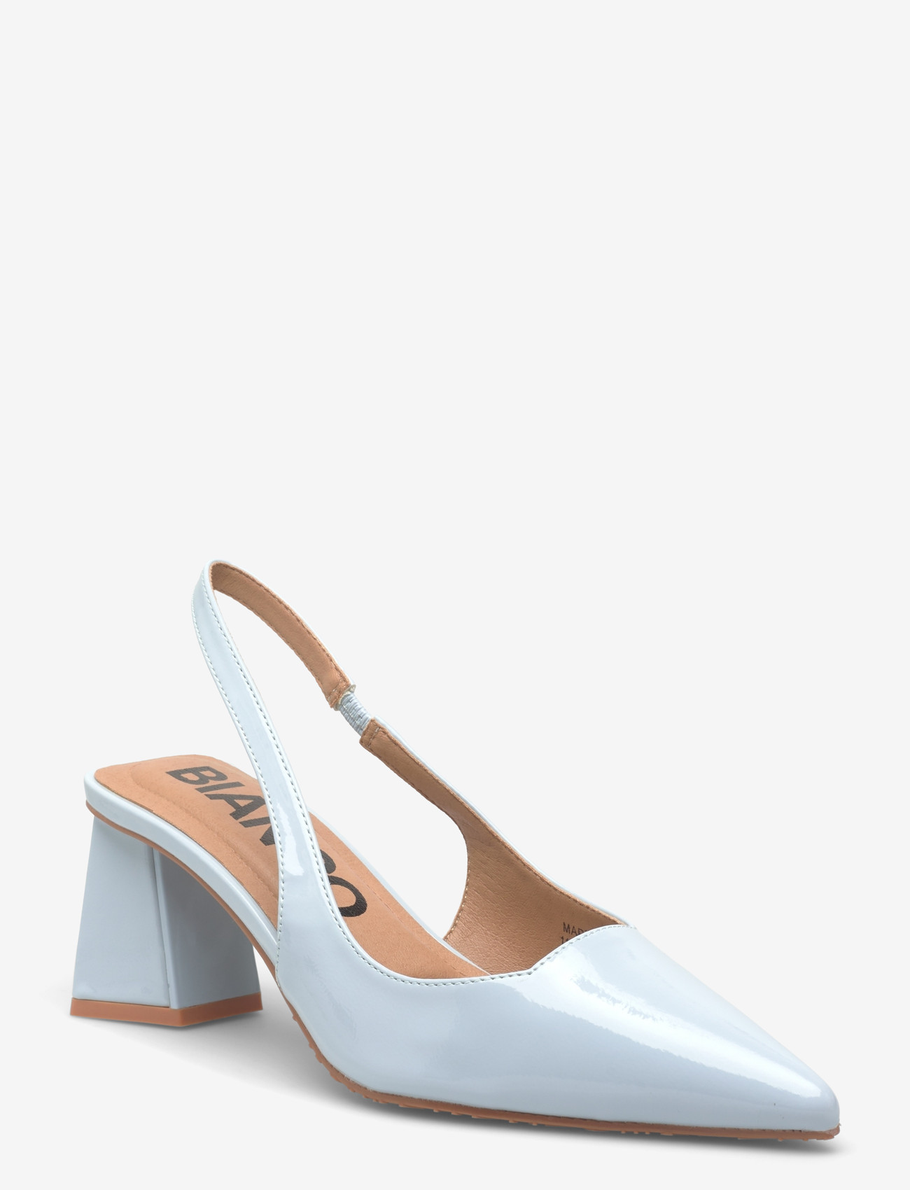 Bianco - BIAMARALYN Slingback Patent - högklackade slingbacks - sky blue - 0