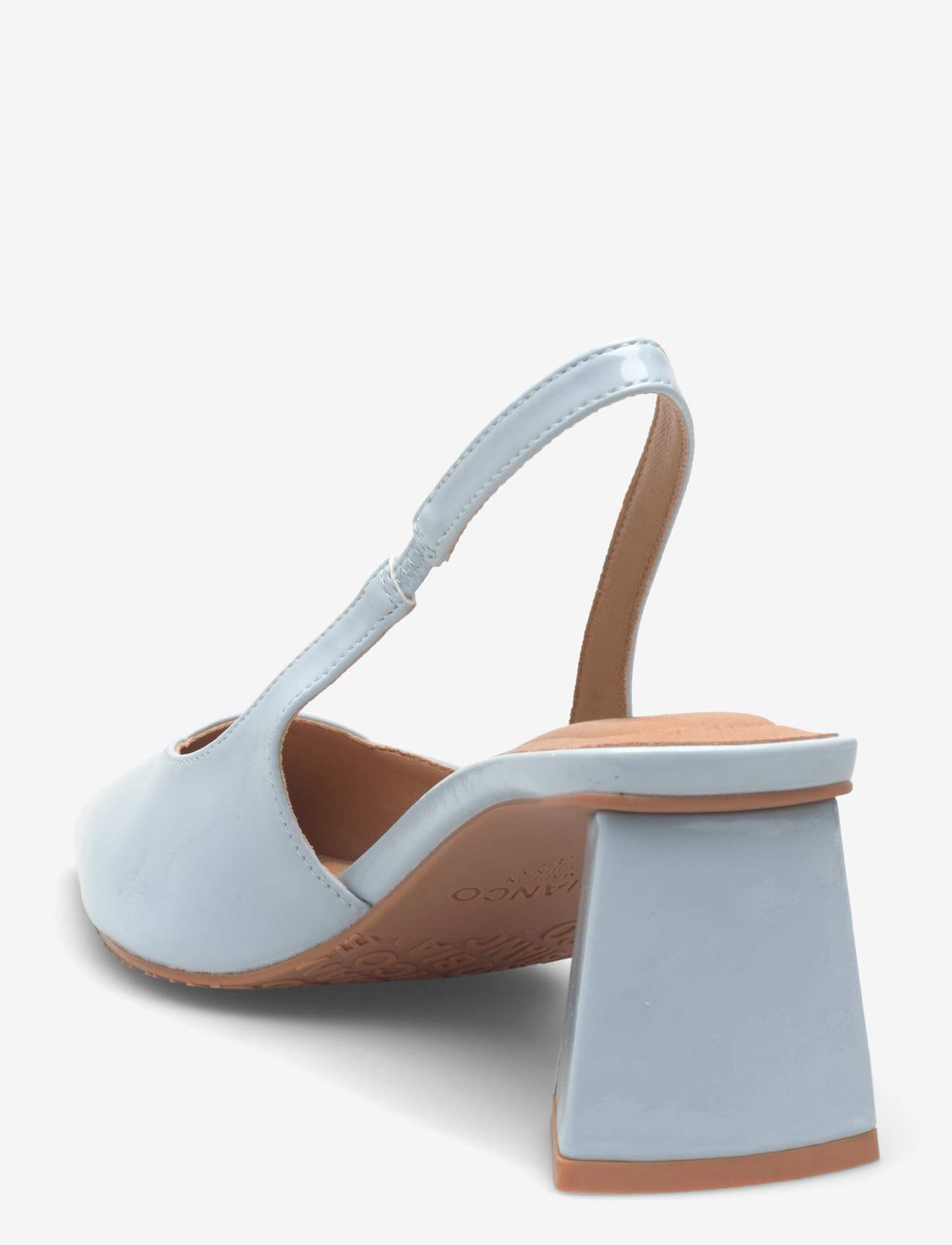 Bianco - BIAMARALYN Slingback Patent - högklackade slingbacks - sky blue - 2