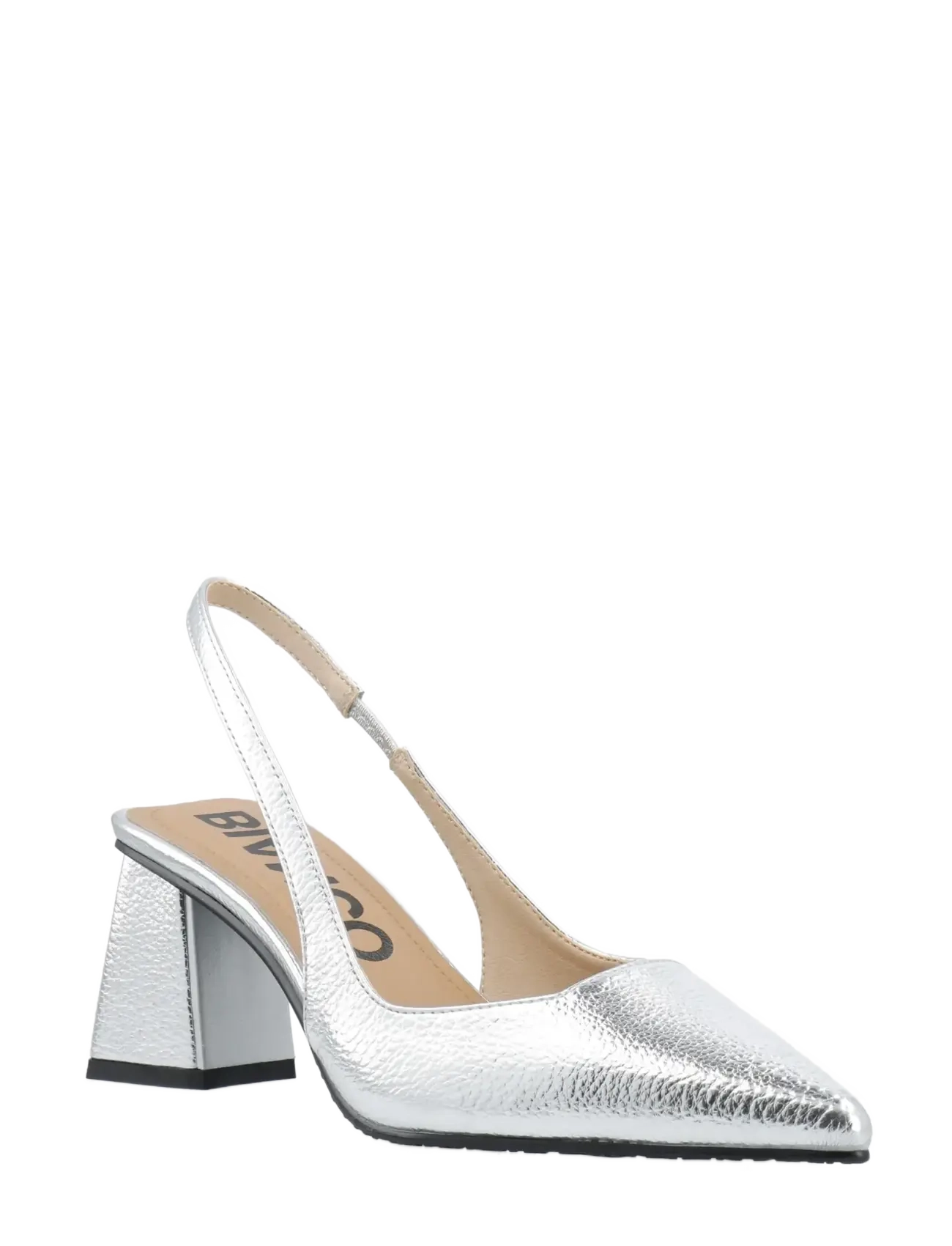 Bianco BIAMARALYN Slingback Metallic - Vardagsstil - SILVER / silver
