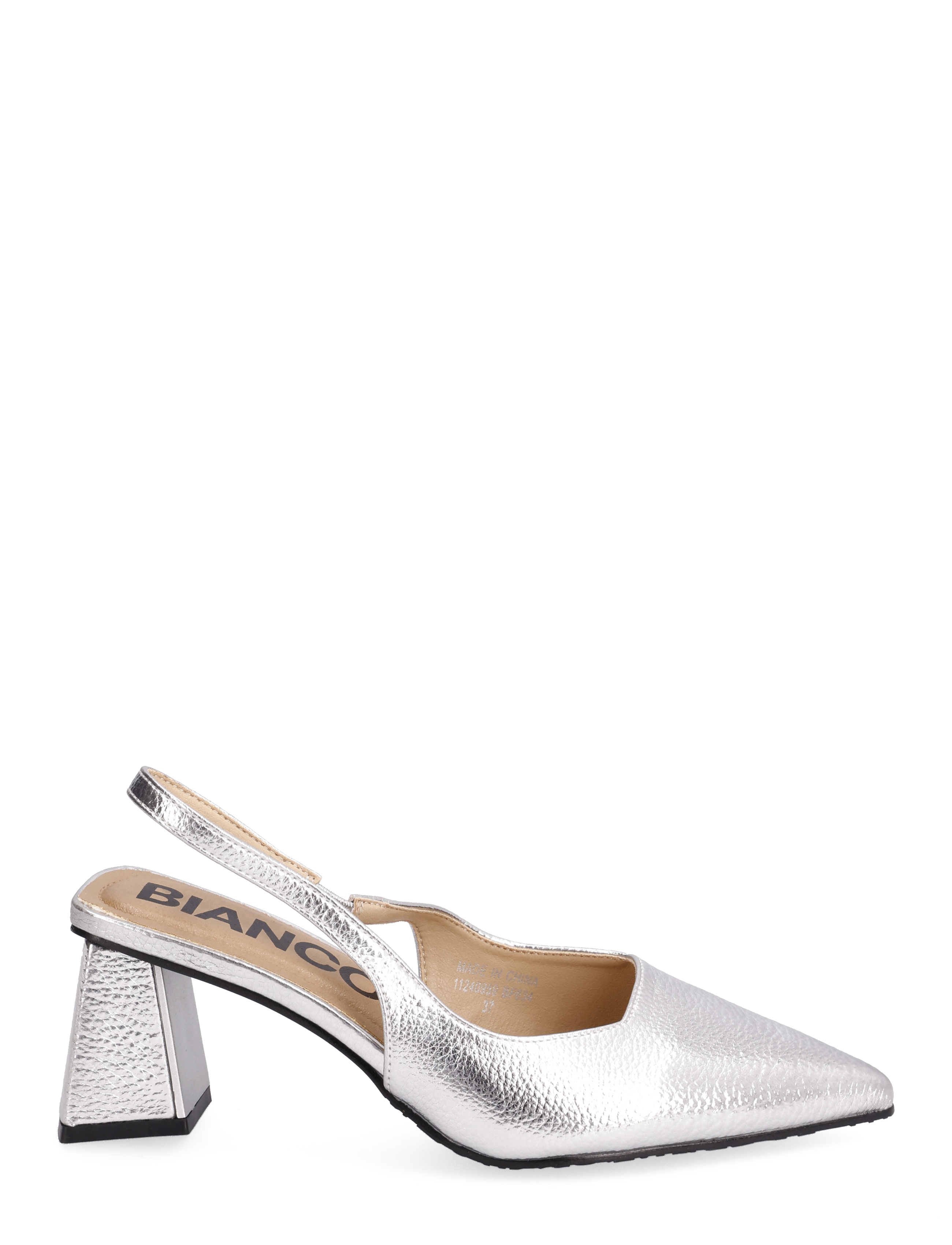 Bianco - BIAMARALYN Slingback Metallic - silver - 2