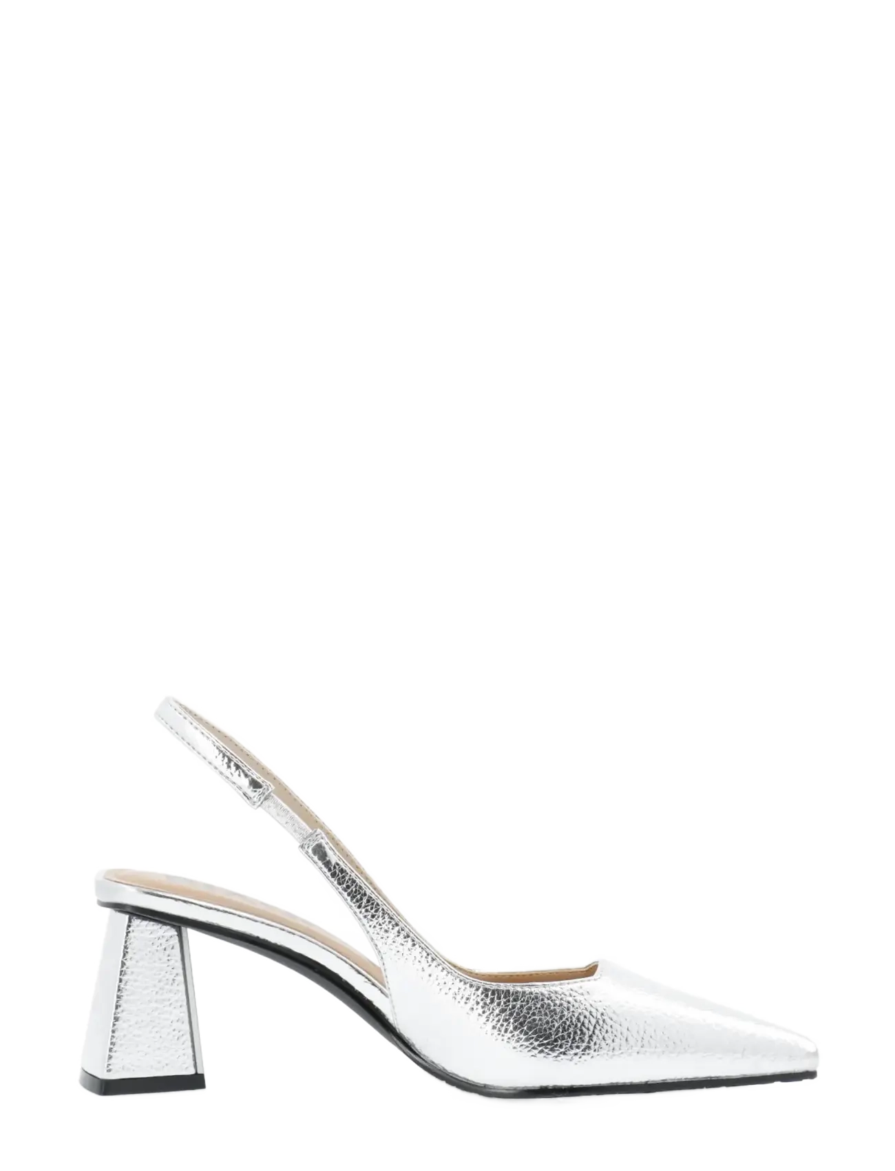 Bianco - BIAMARALYN Slingback Metallic - slingbacks mit absatz - silver - 4