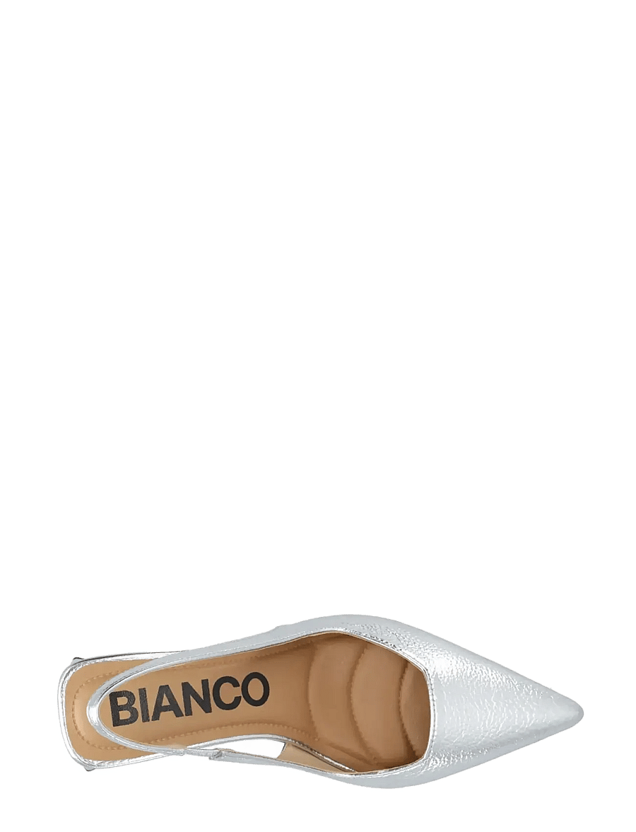 Bianco - BIAMARALYN Slingback Metallic - slingbacks mit absatz - silver - 5