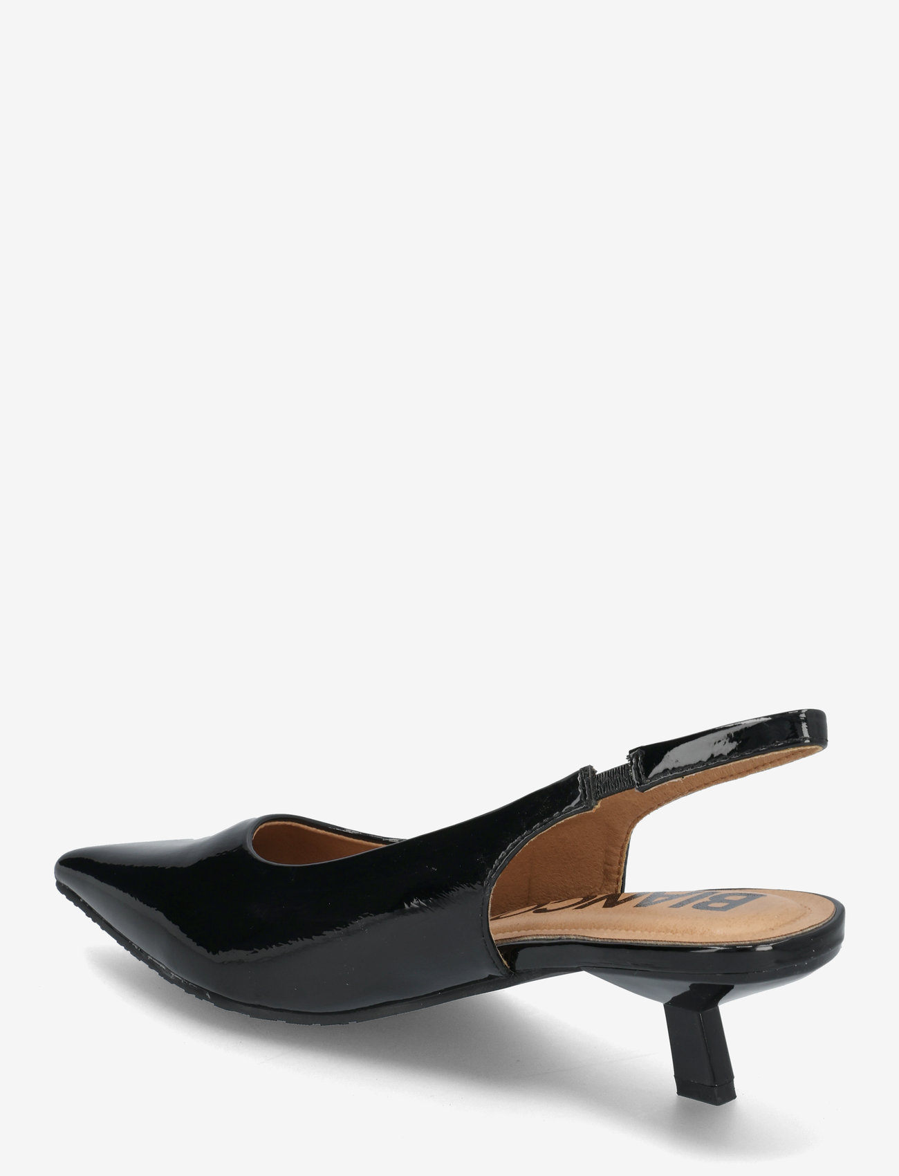 Bianco - BIAKRISTIN Kitten Heel Slingback Patent - heeled slingbacks - black - 2