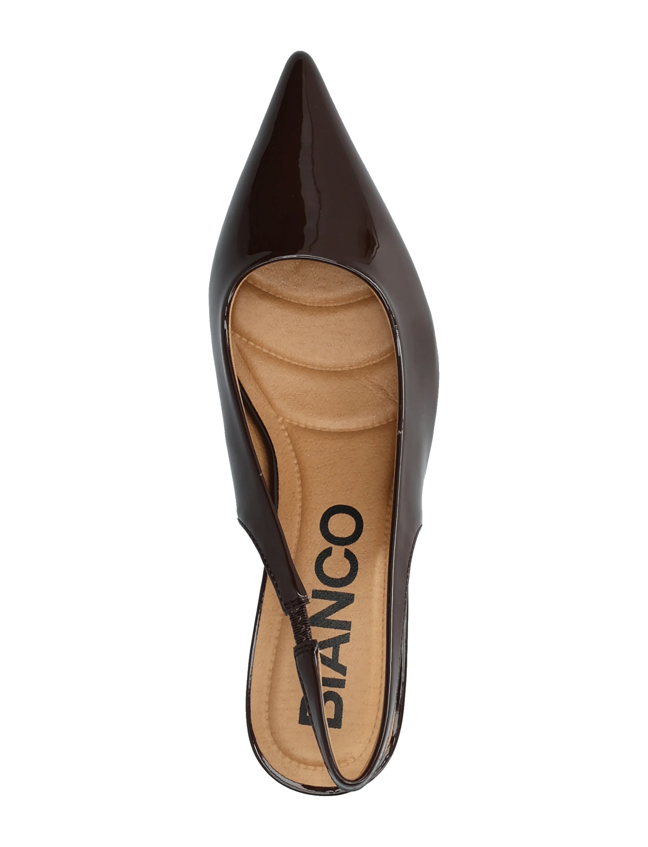 Bianco - BIAKRISTIN Kitten Heel Slingback Patent - slingbacks mit absatz - brown patent - 3