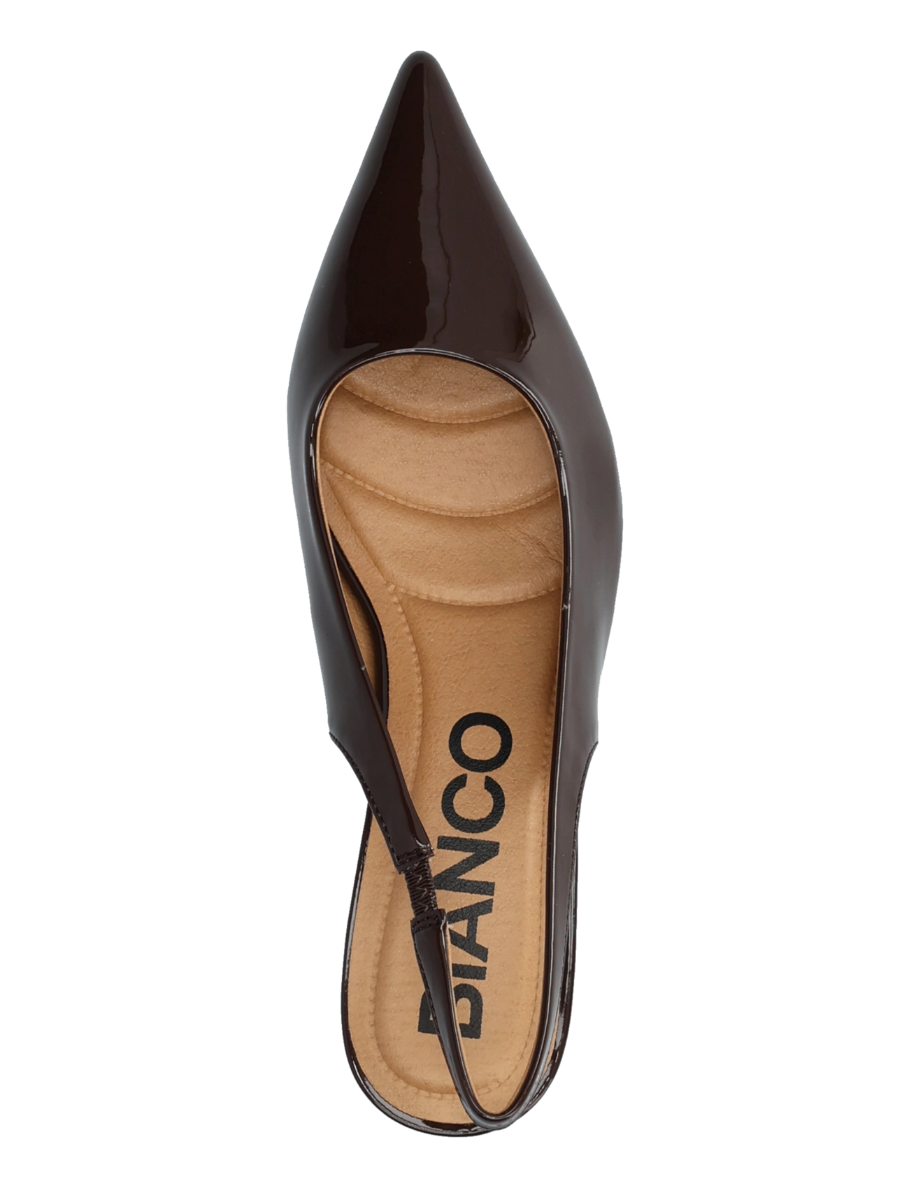 Bianco - BIAKRISTIN Kitten Heel Slingback Patent - heeled slingbacks - brown patent - 3