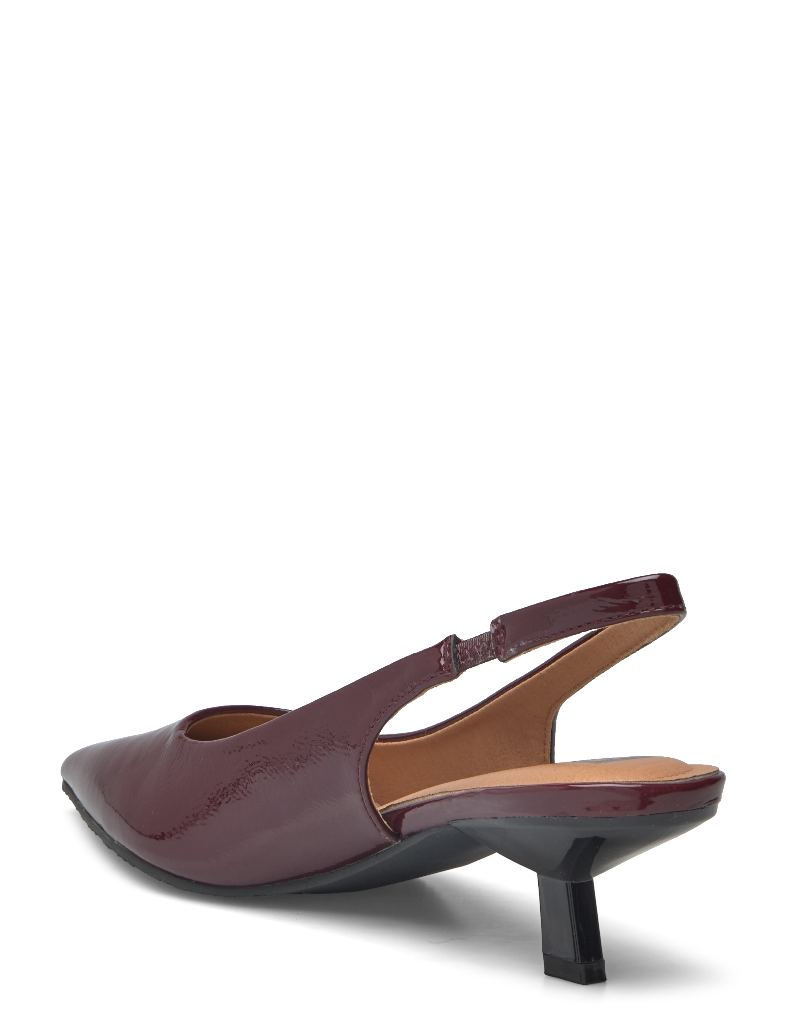 Bianco - BIAKRISTIN Kitten Heel Slingback Patent - slingbacks med hæle - burgundy - 2