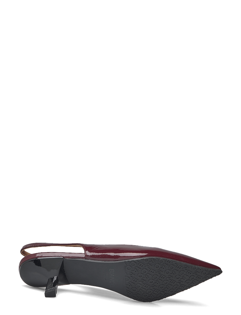 Bianco - BIAKRISTIN Kitten Heel Slingback Patent - slingbacks med hæle - burgundy - 4