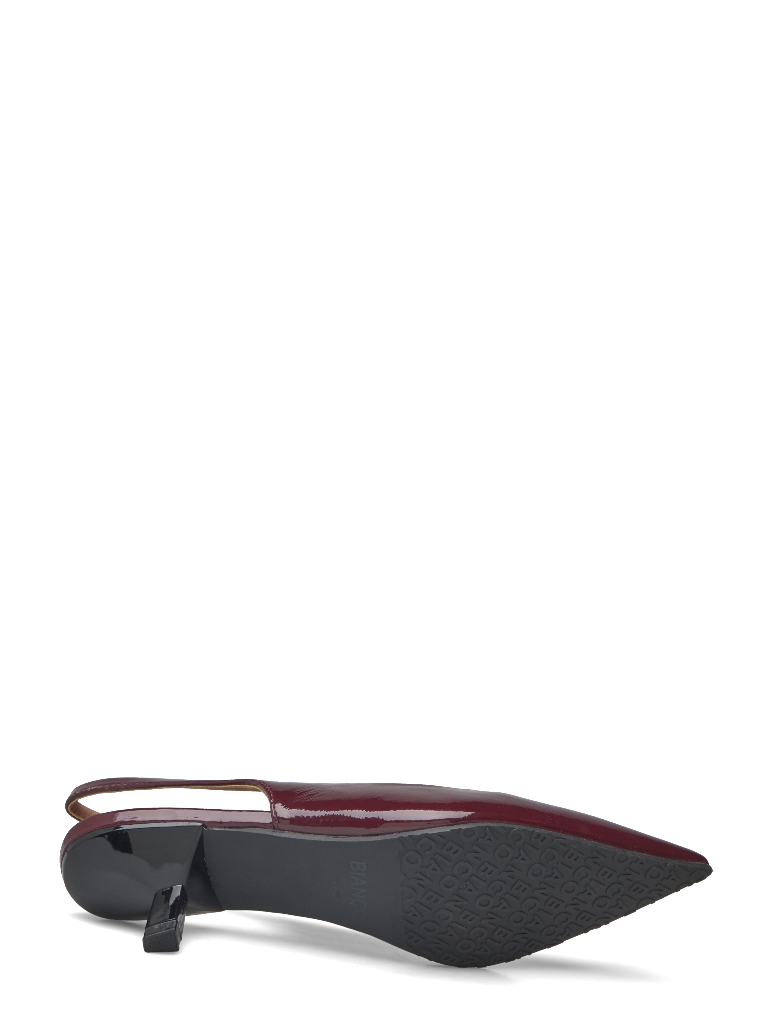Bianco - BIAKRISTIN Kitten Heel Slingback Patent - slingbacks med hæle - burgundy - 4